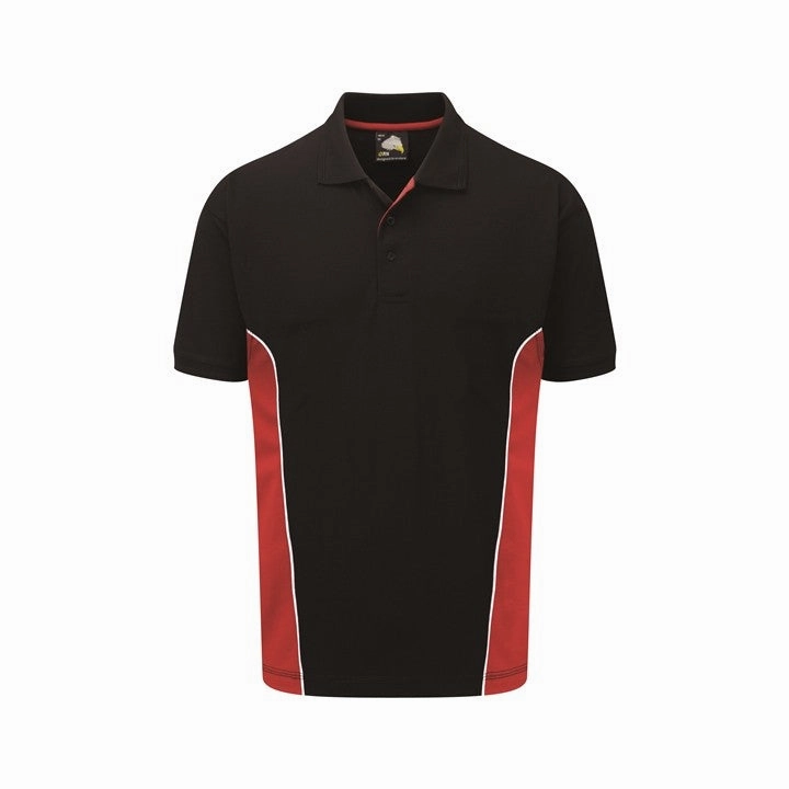 Silverswift Polo Shirt | BLACK/RED Chic Design