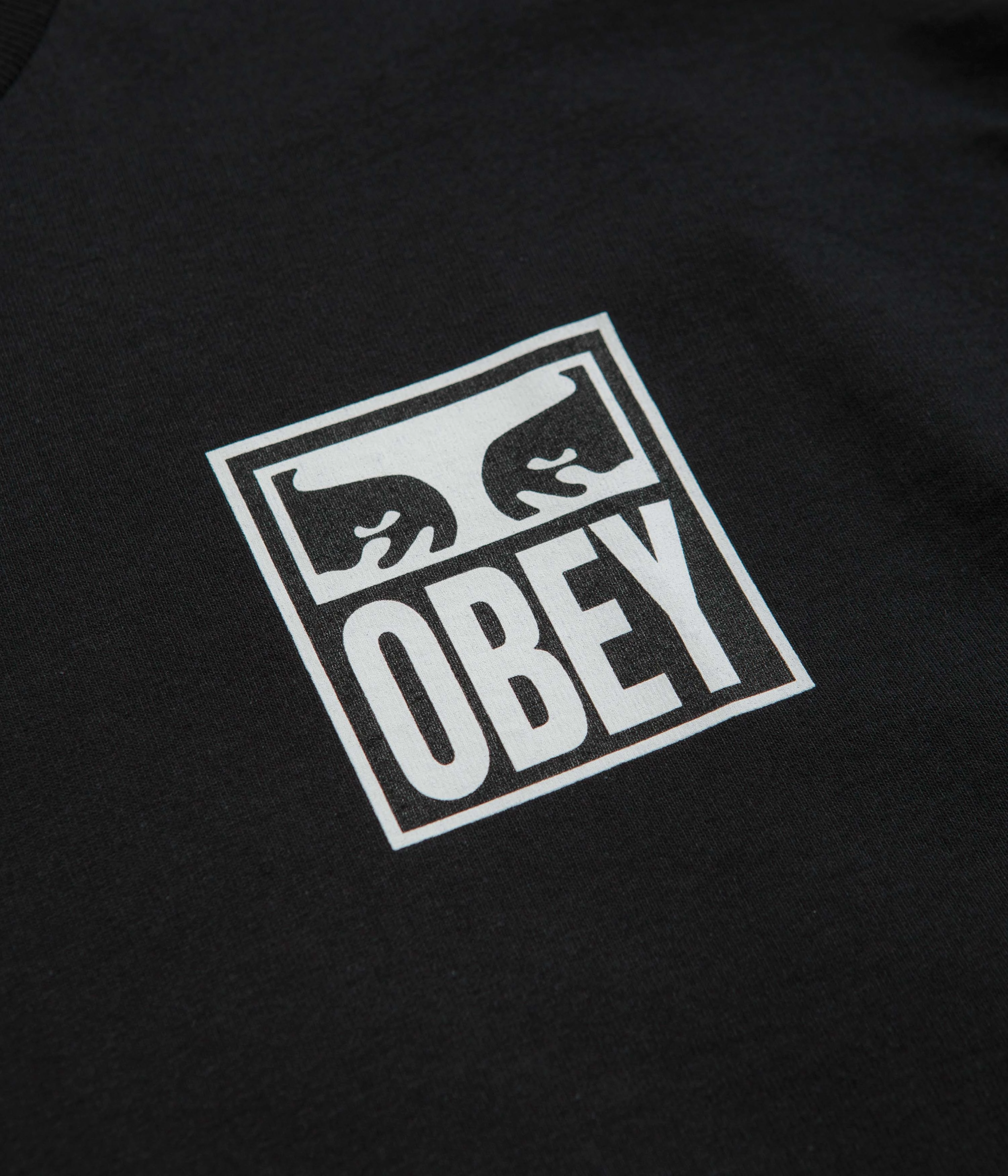 Obey Eyes Icon 2 T-Shirt - Black Wrinkle Resistant Finish Men's masculinity