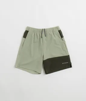 Columbia Hike Color Block Shorts - Safari / Greenscape Sporty Vibes