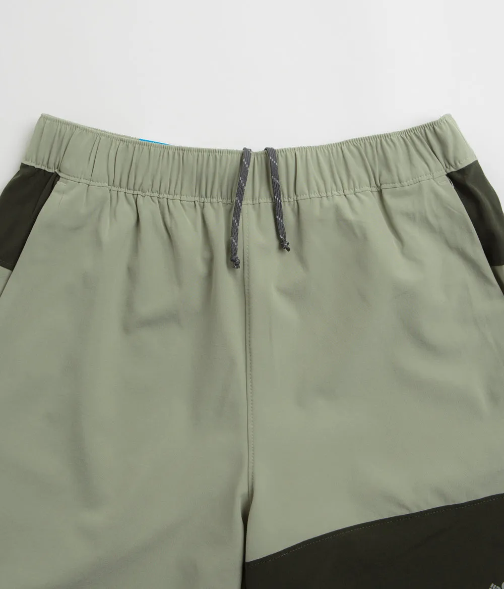 Wrinkle-Resistant baseball uniform Columbia Hike Color Block Shorts - Safari / Greenscape