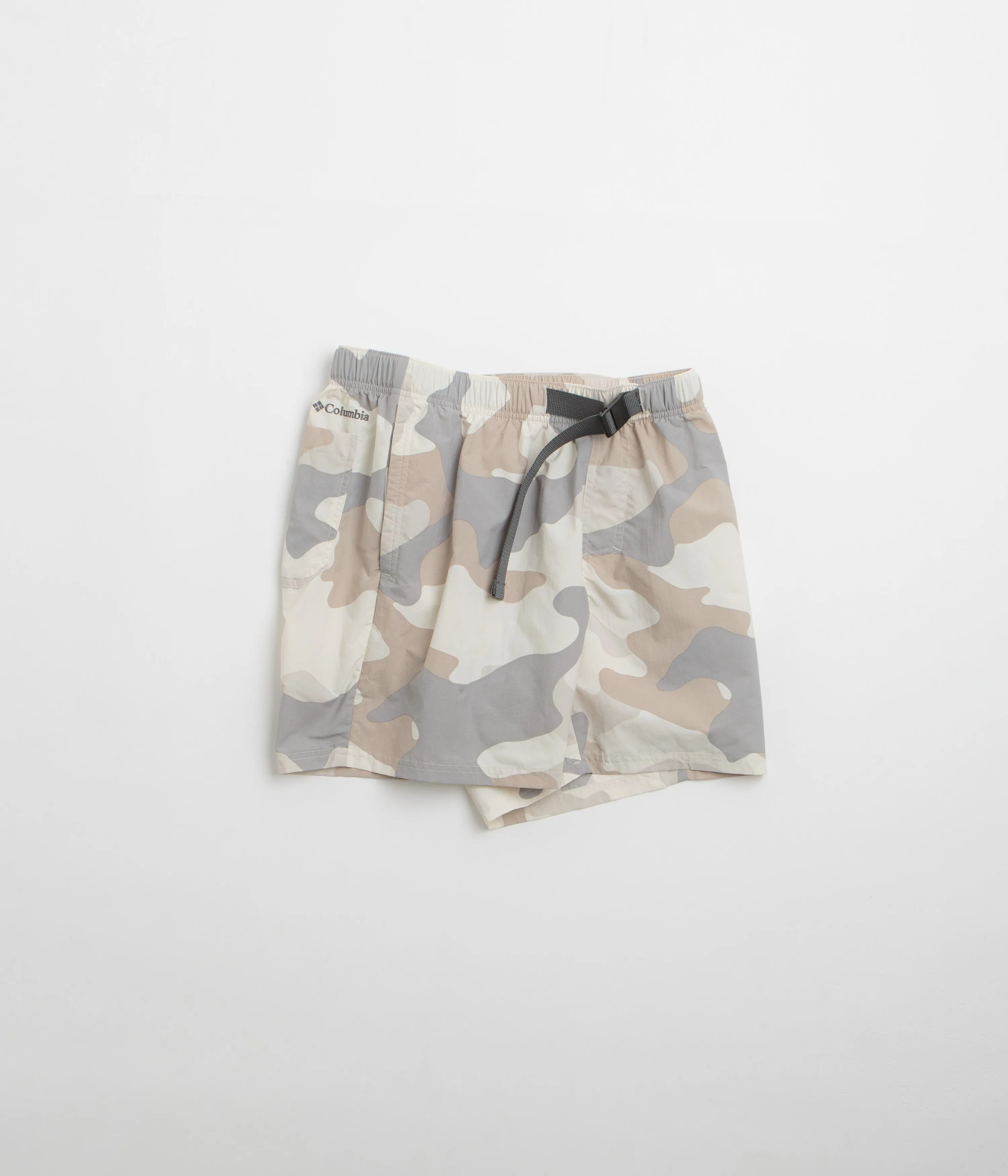 Columbia Mountaindale River Shorts - Dove Mod Camo beachy vibe tall sizing