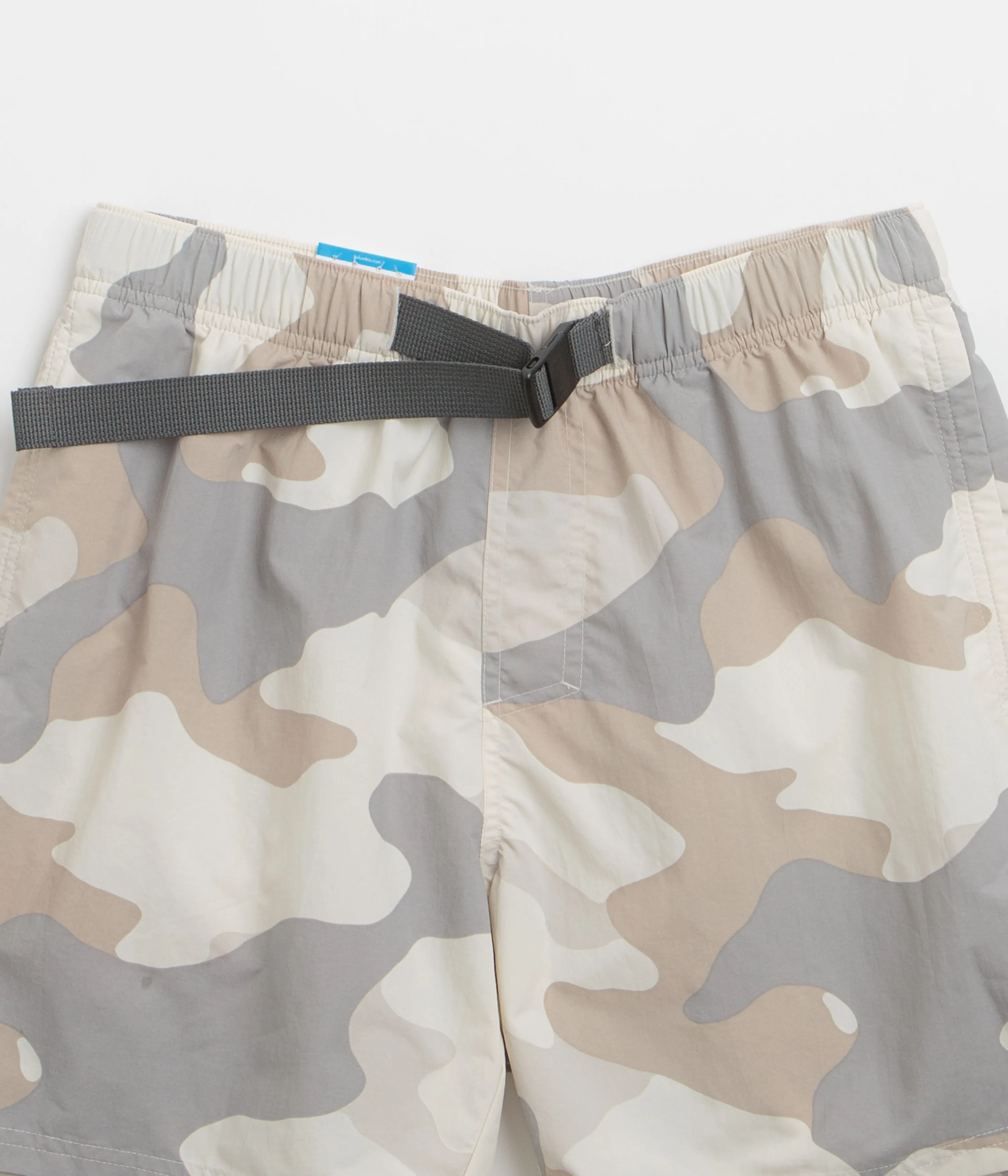 Columbia Mountaindale River Shorts - Dove Mod Camo Reinforced Stress Points mesh ventilation