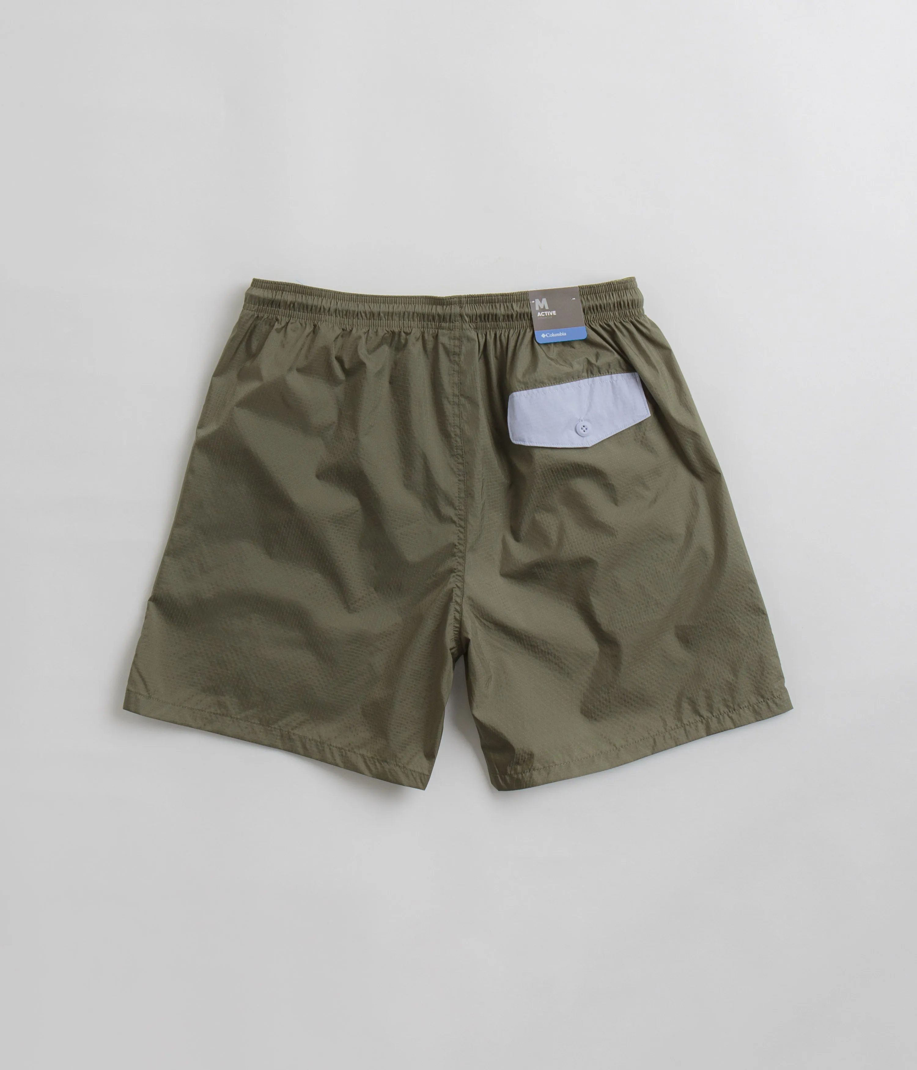 Columbia Riptide II Shorts - Stone Green / Whisper / Napa Green Double Layered Hem