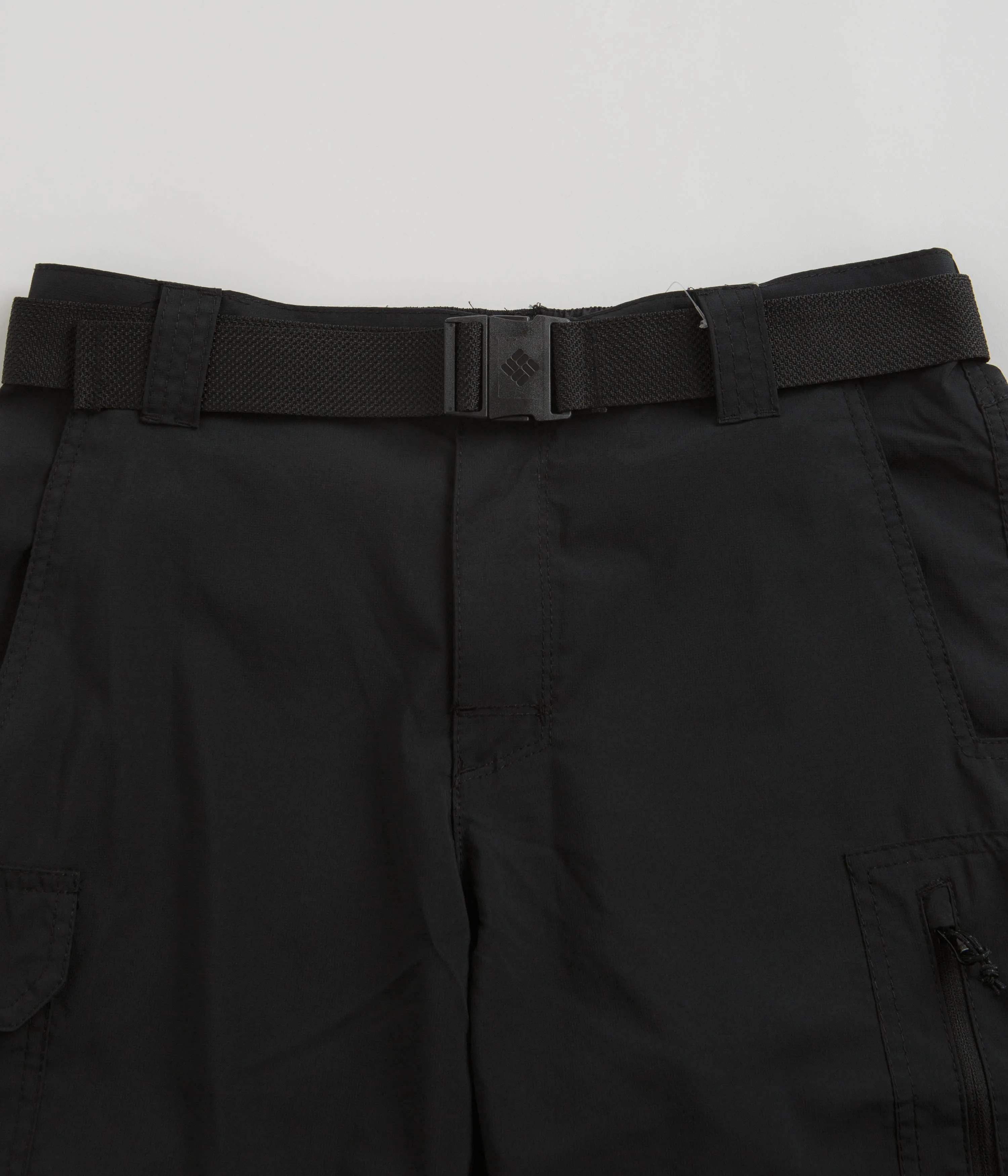 Columbia Silver Ridge Utility Cargo Shorts - Black Seamless Waistband
