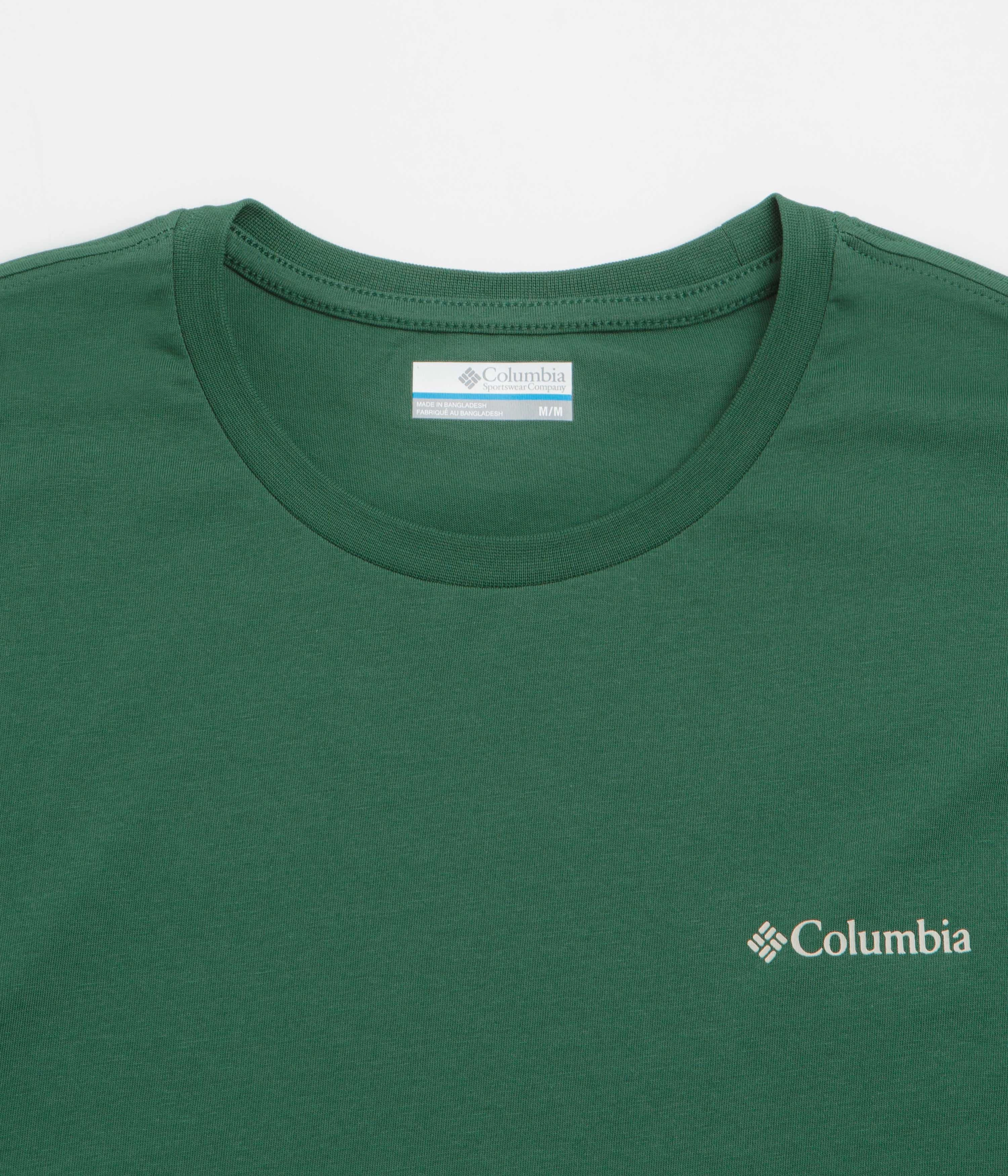 Easy-to-Style Top Simple Layer Columbia Barton Springs Graphic T-Shirt - Rain Forest / Dark Stone