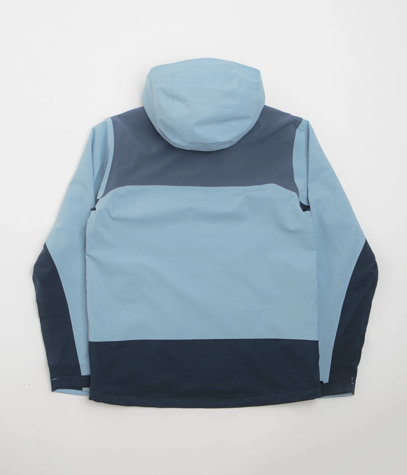Weekend Escape Rain Comfort Columbia Boulder Falls Jacket - Ripple Blue / Dark Mountain / Collegiate Navy