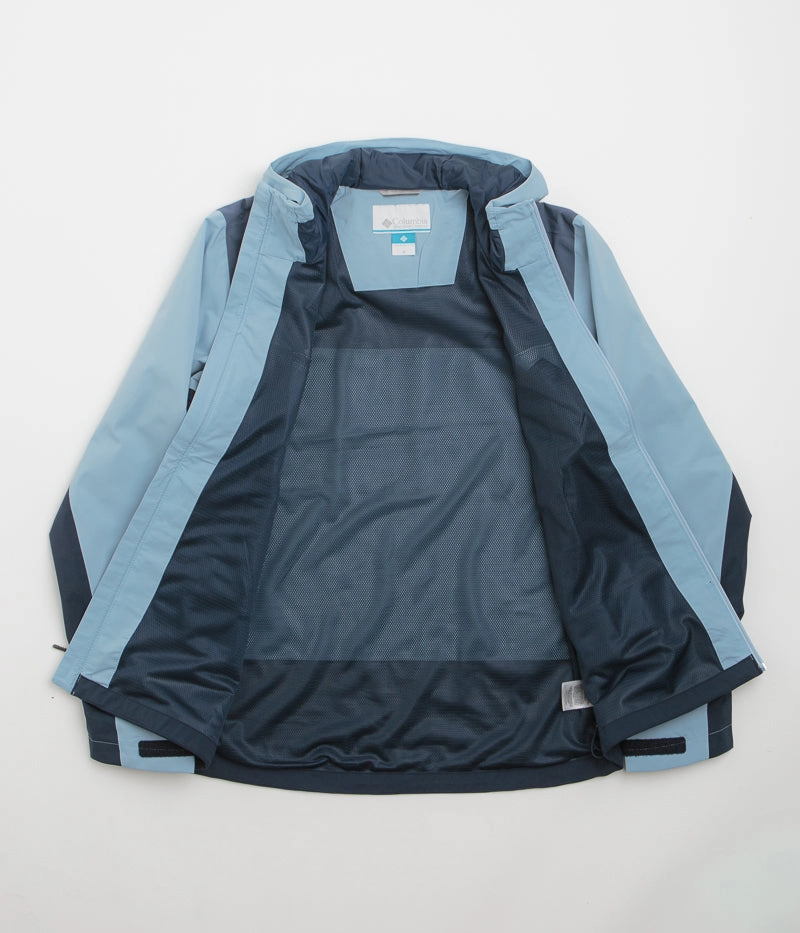 Columbia Boulder Falls Jacket - Ripple Blue / Dark Mountain / Collegiate Navy Sport Fit MoistureWicking