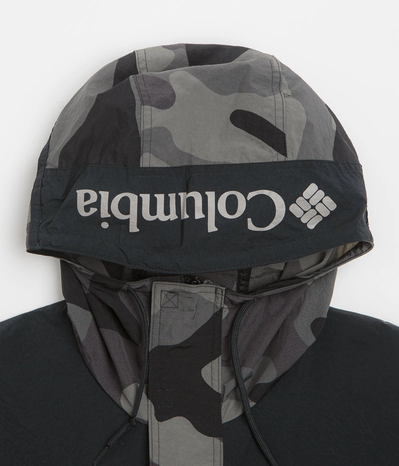 Columbia Challenger II Novelty Windbreaker Jacket - Black Mod Camo / Black All Weather Versatility