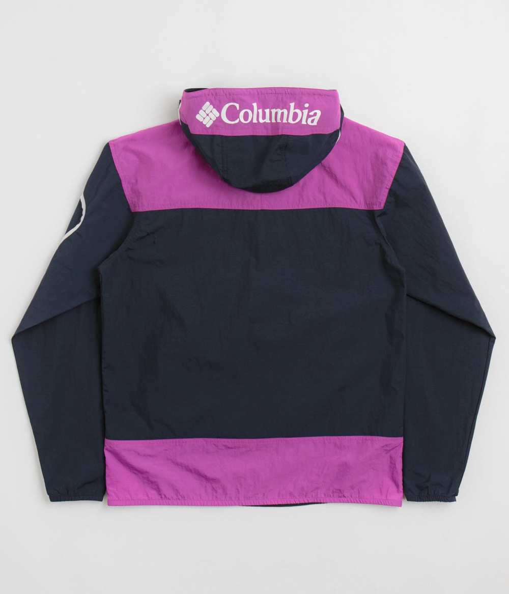Columbia Challenger Windbreaker Anorak - Collegiate Navy / Razzle Kindness