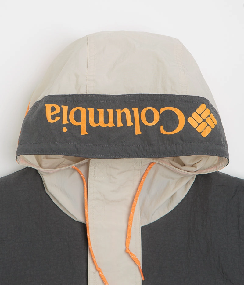 Columbia Challenger Windbreaker Anorak - Dark Stone / Shark Loose Fit