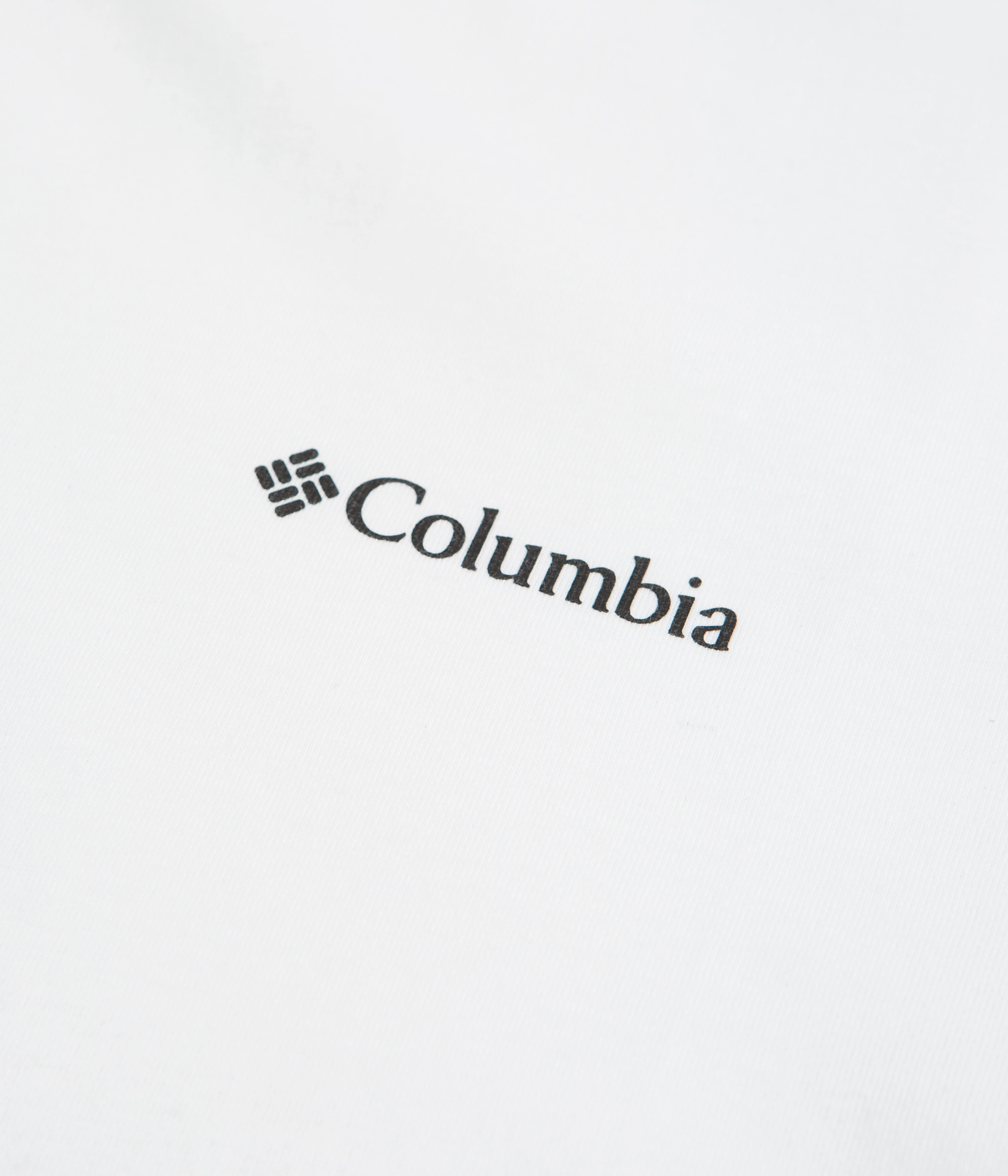 DoubleLayeredCollar Columbia CSC Basic Logo T-Shirt - White / LC CSC Branded Graphic