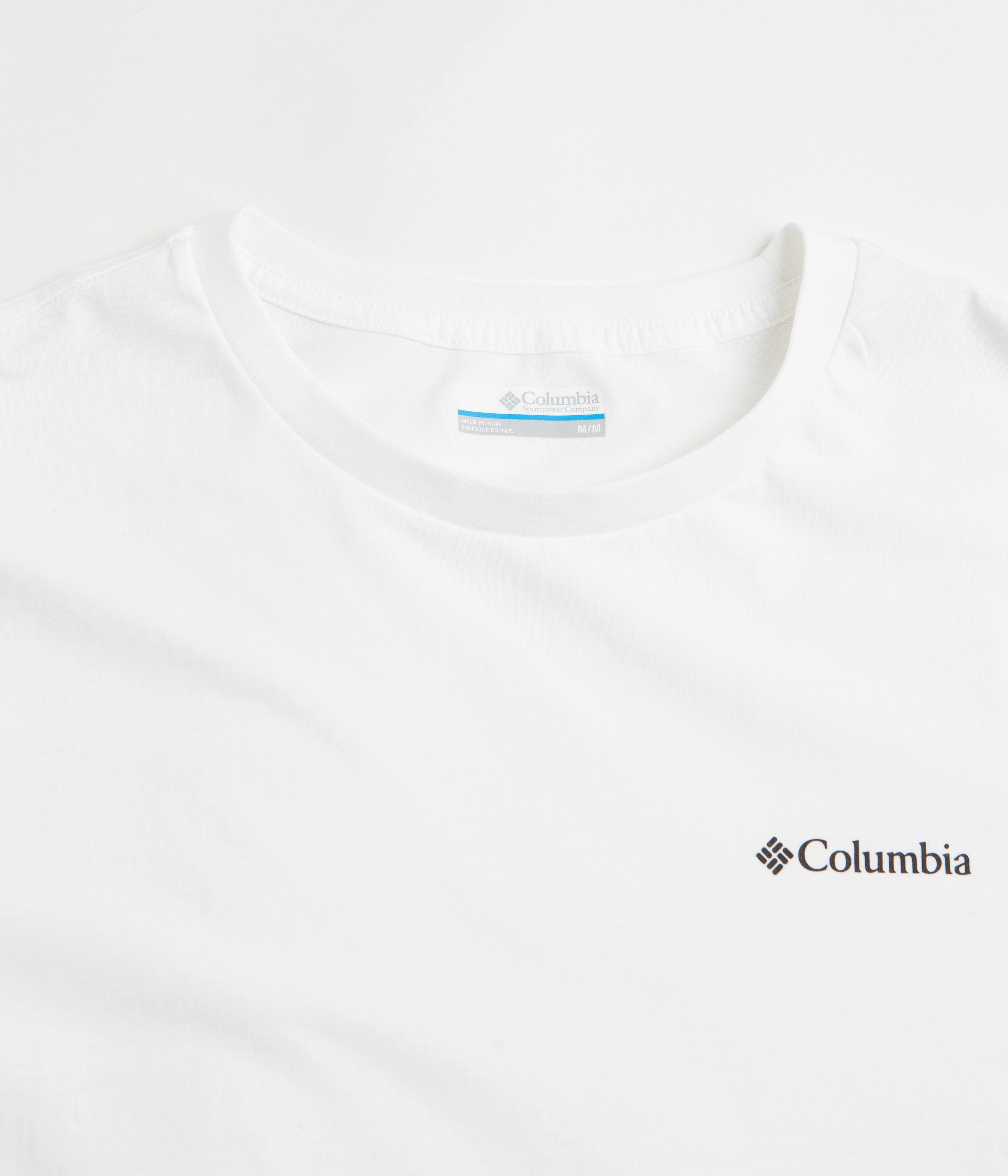 DoubleStitched Seams sports performance Columbia CSC Basic Logo T-Shirt - White / LC CSC Branded Graphic
