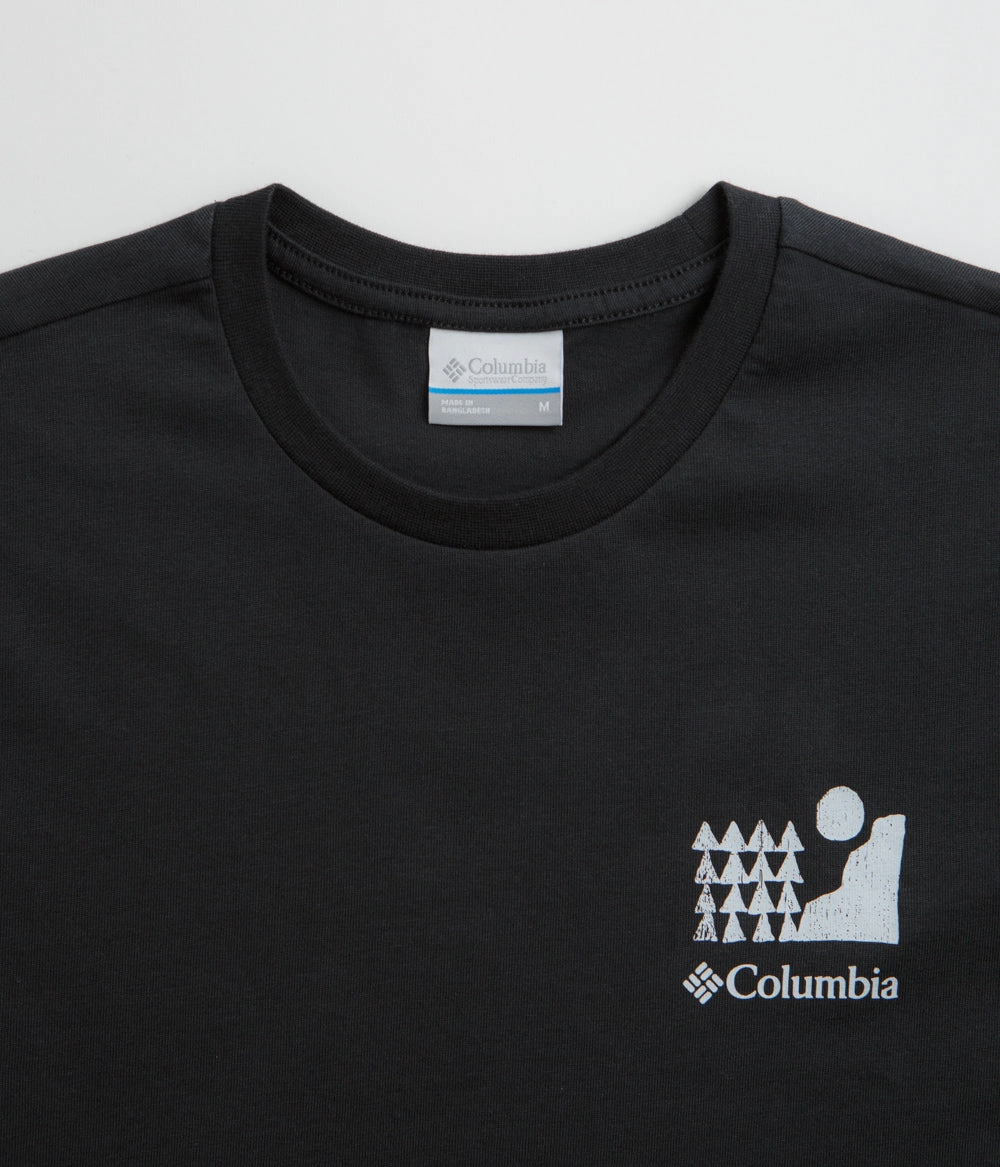 Classic Vibes Slim fit clothing Columbia Explorers Canyon Back T-Shirt - Black / Explore Outdoors