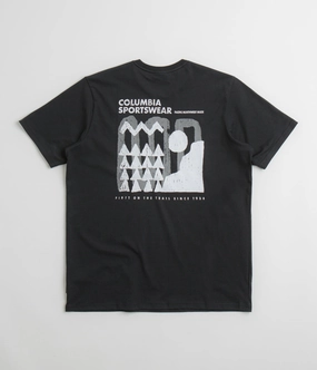 Weekend Essential Columbia Explorers Canyon Back T-Shirt - Black / Explore Outdoors