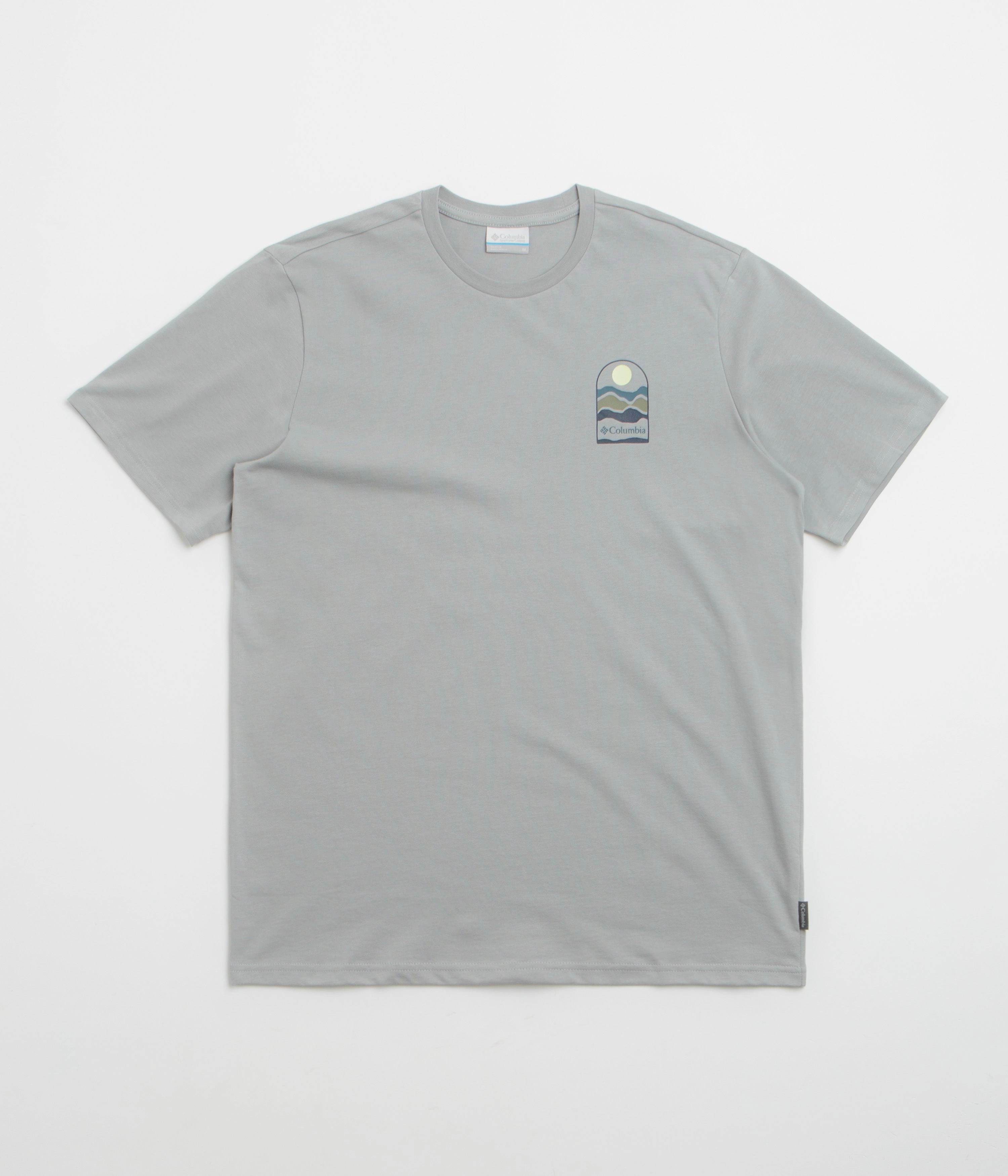 Columbia Explorers Canyon Back T-Shirt - Columbia Grey / Get Hiked Casual Comfort Top QuickDryTechnology