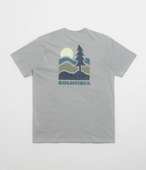 Columbia Explorers Canyon Back T-Shirt - Columbia Grey / Get Hiked Layerable Look