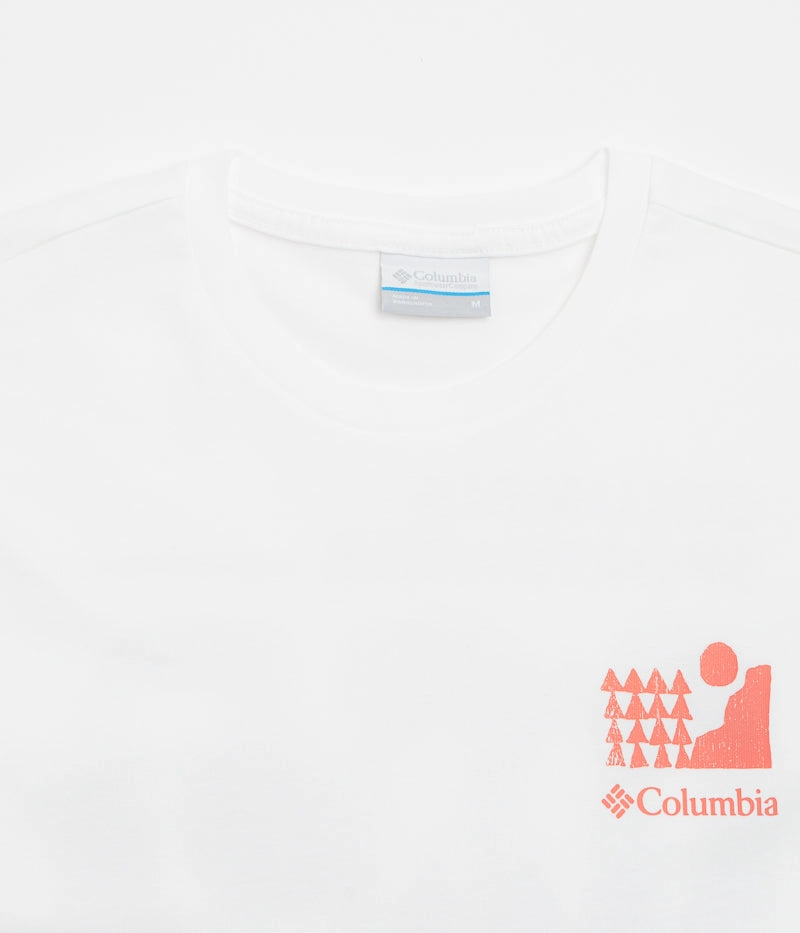 Columbia Explorers Canyon Back T-Shirt - White / Explore Outdoors AntiPilling Treatment