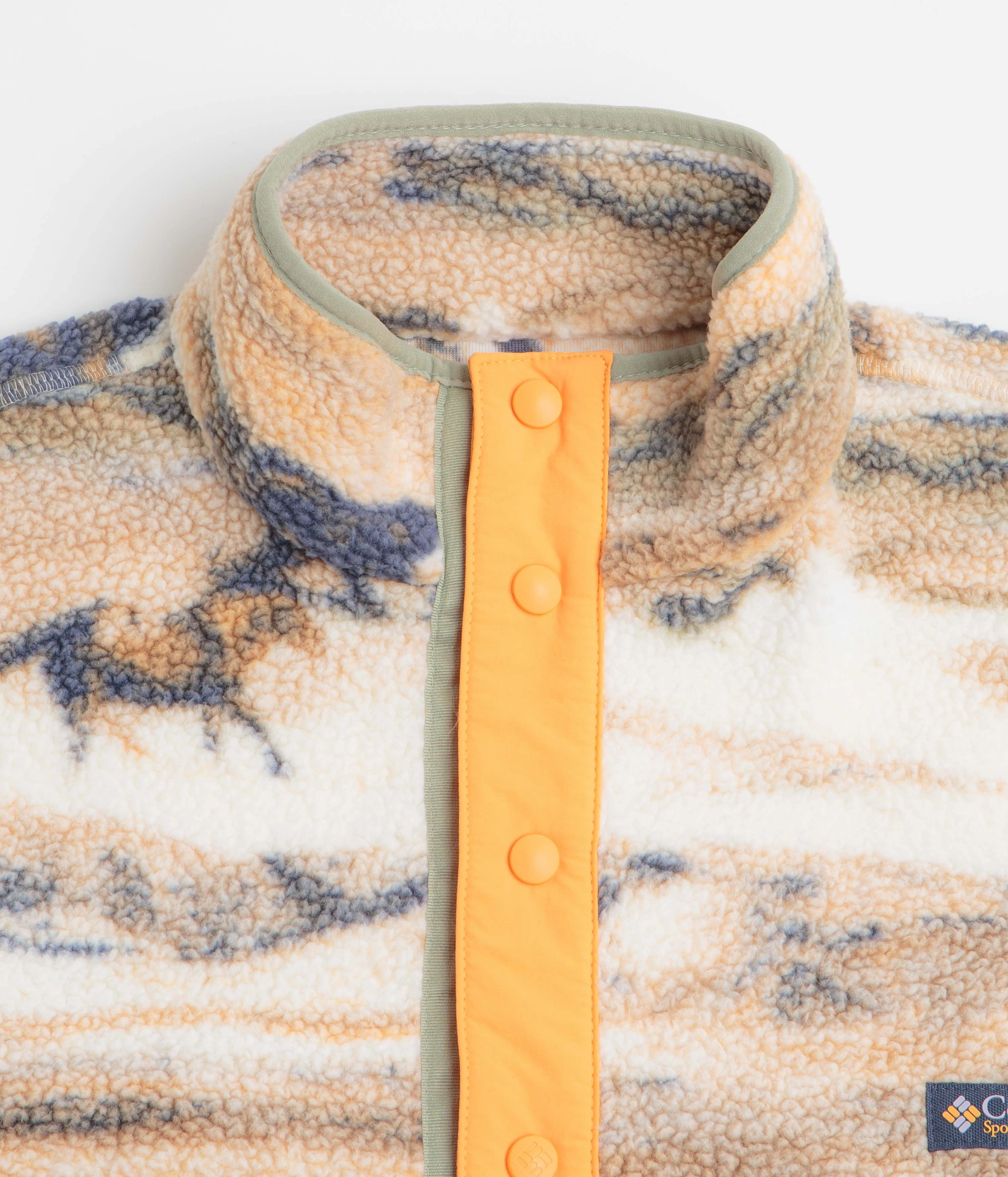 Columbia Helvetia II Printed Half Snap Fleece - Lemon Wash Roaming Seasonal Wardrobe