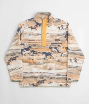 Columbia Helvetia II Printed Half Snap Fleece - Lemon Wash Roaming City Explorer