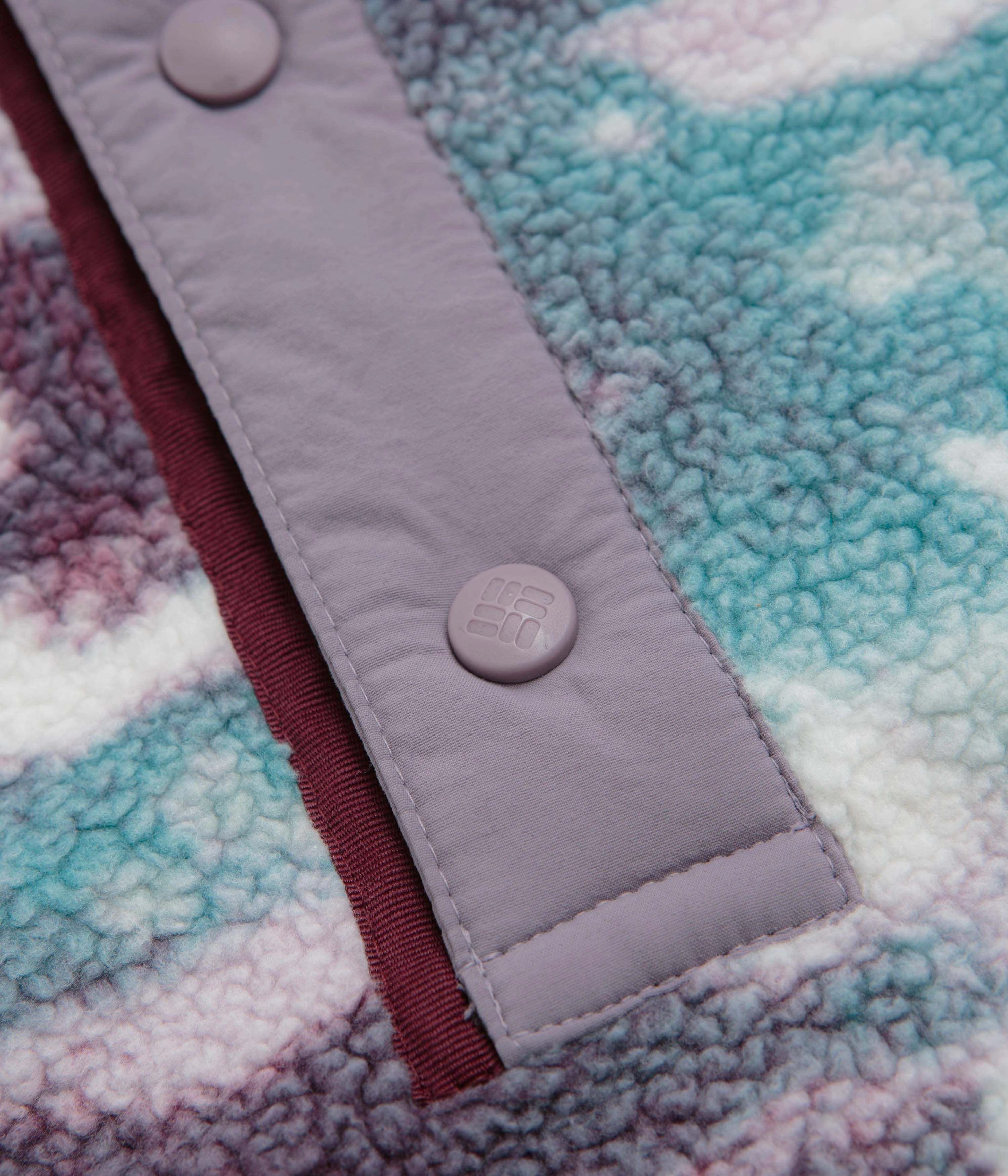 Columbia Helvetia II Printed Half Snap Fleece - Rich Wine / Sisters clean design Comfy Outfit