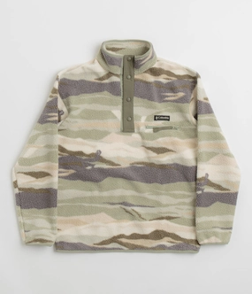 City Outing Minimal Layer Columbia Helvetia II Printed Half Snap Fleece - Safari Rogue Valley
