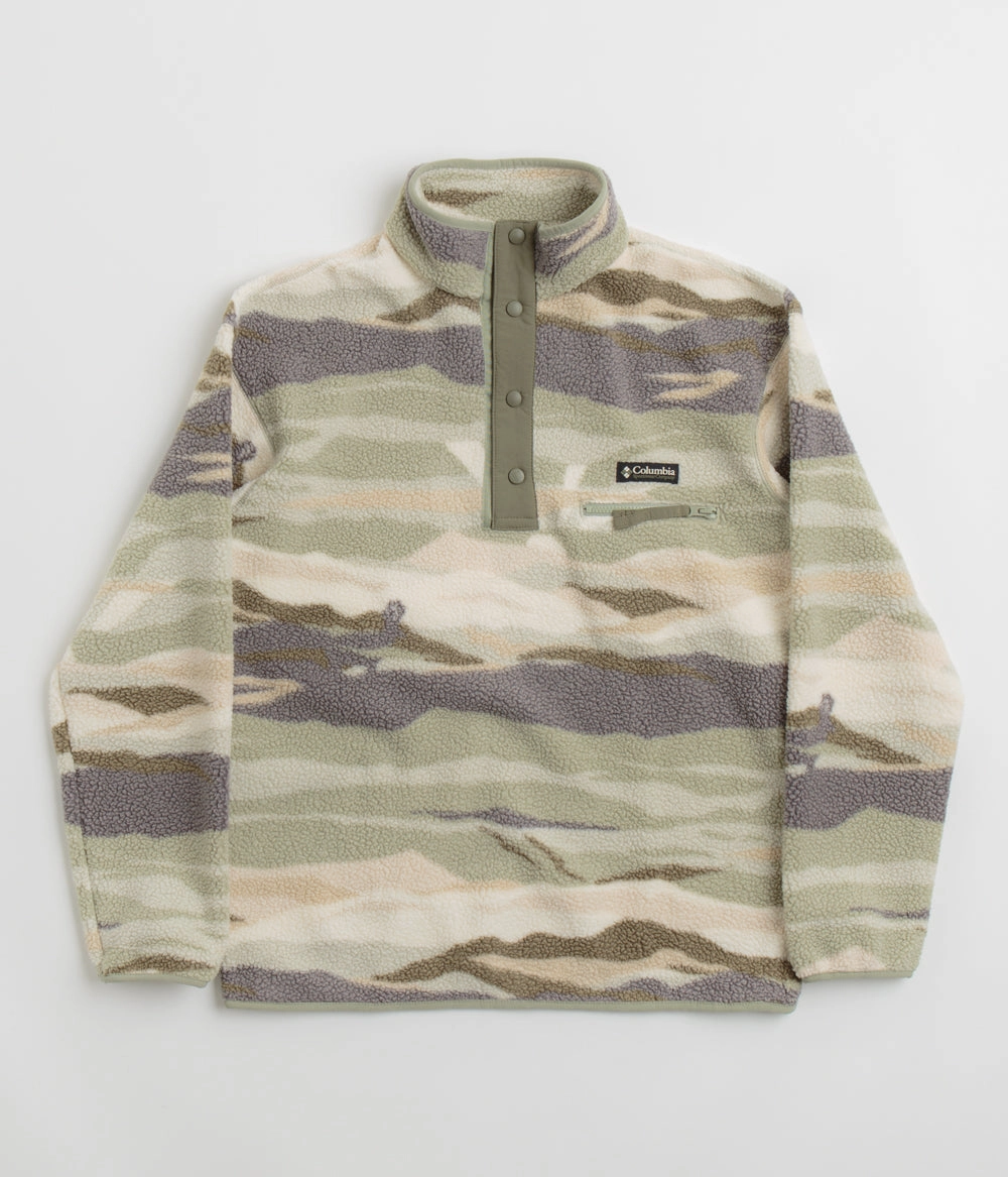City Outing Minimal Layer Columbia Helvetia II Printed Half Snap Fleece - Safari Rogue Valley