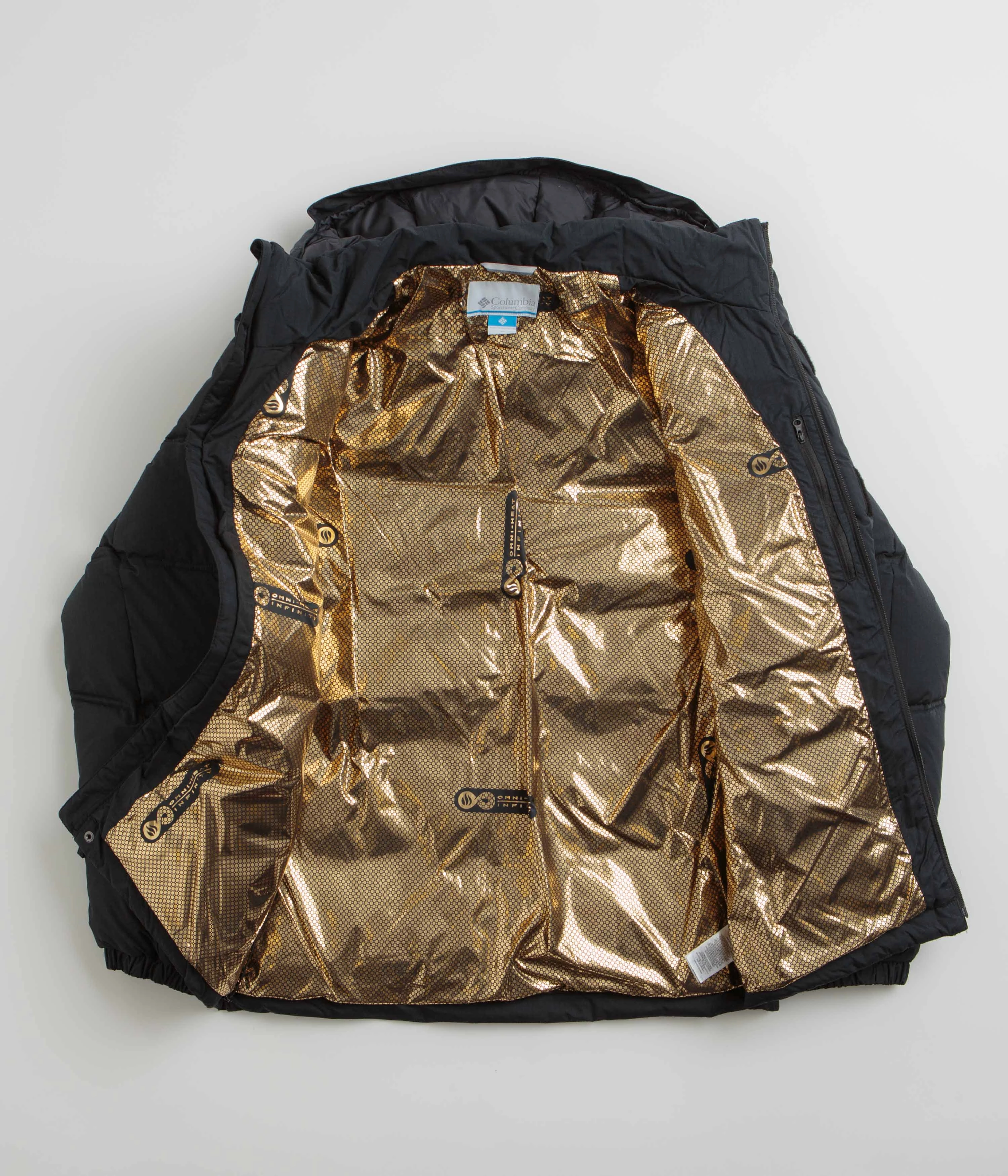 Columbia Landroamer Puffer Jacket - Black Taped Neckline Seams Primaloft Insulation