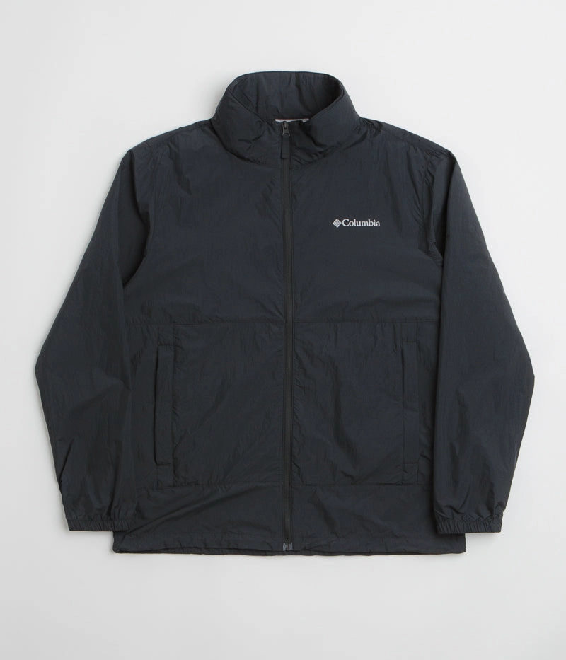 Columbia Loop Basin Windbreaker Jacket - Black Patched