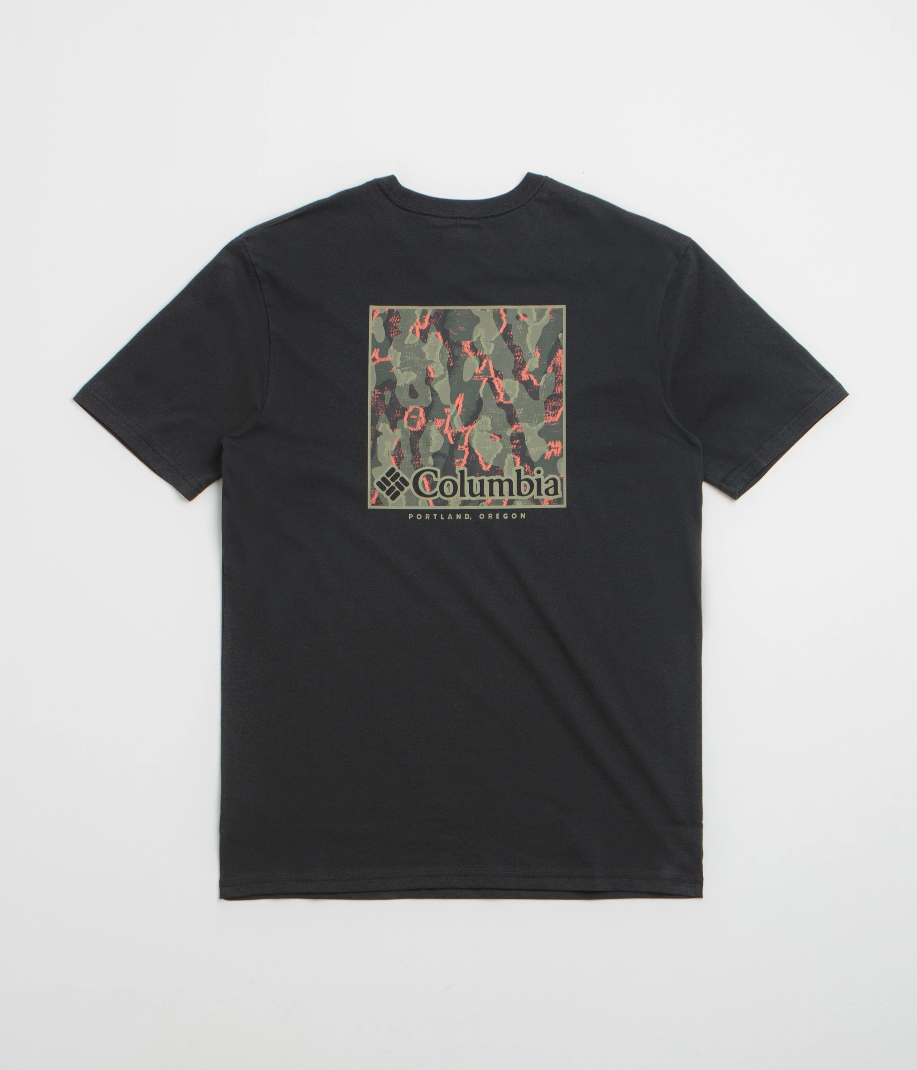 Columbia North Cascades T-Shirt - Black / Framed Treebark soft fit