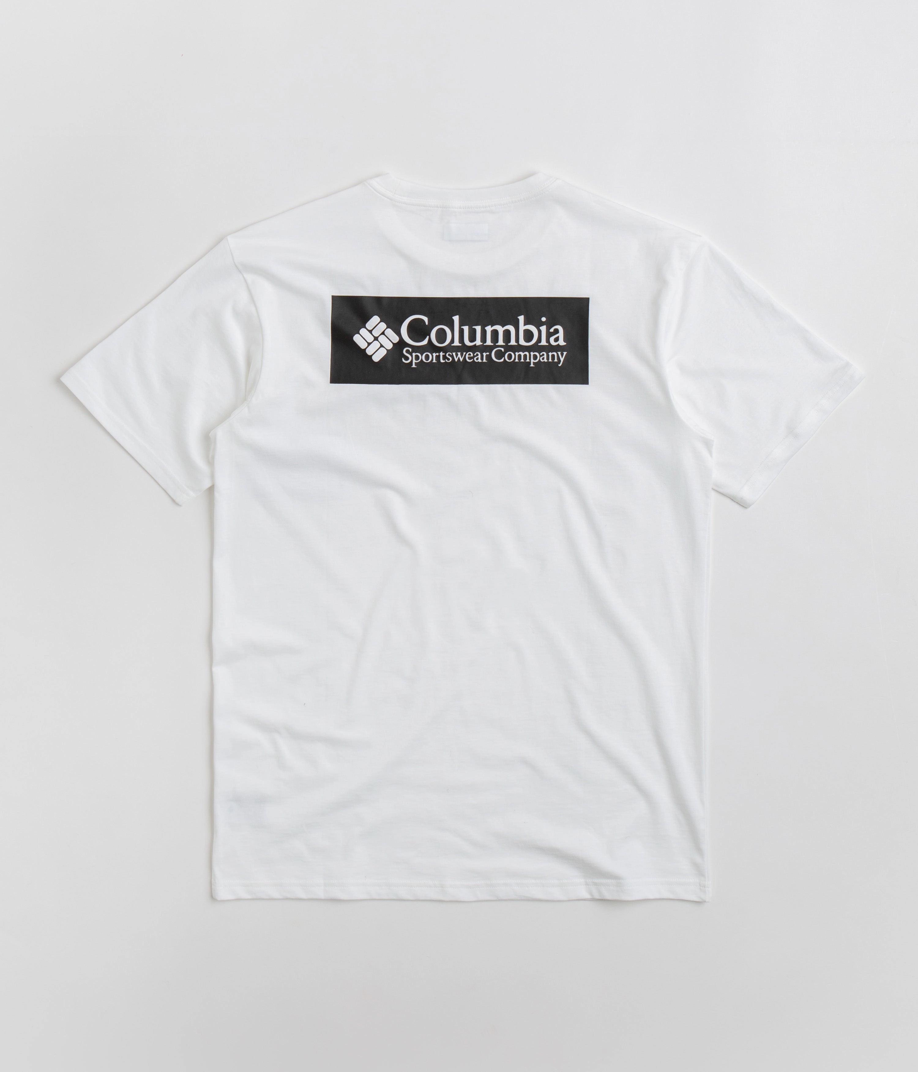 Chilly Day Comfort Columbia North Cascades T-Shirt - White / CSC Box Logo