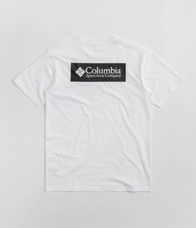 Chilly Day Comfort Columbia North Cascades T-Shirt - White / CSC Box Logo