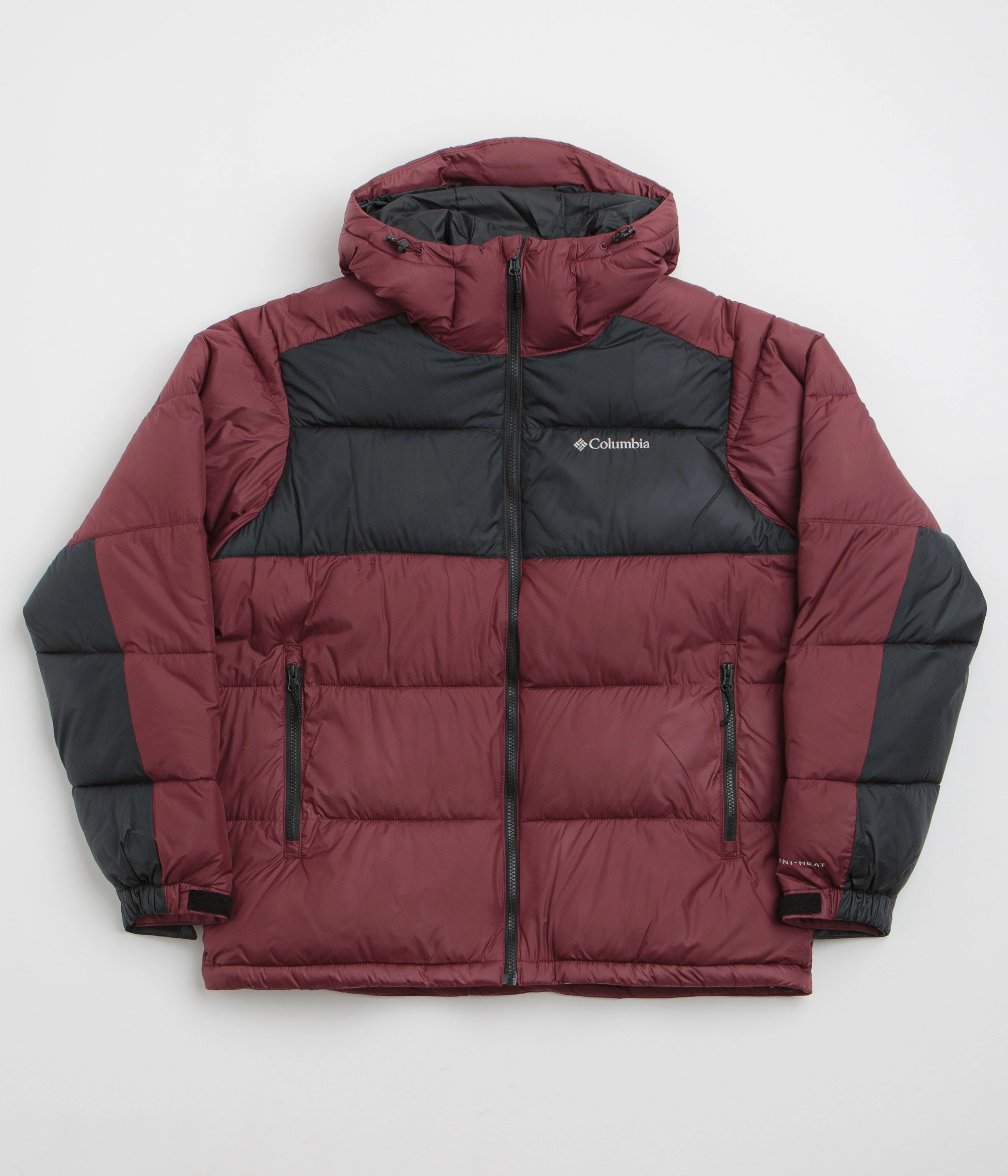 restaurant Columbia Pike Lake II Hooded Jacket - Rich Wine / Black