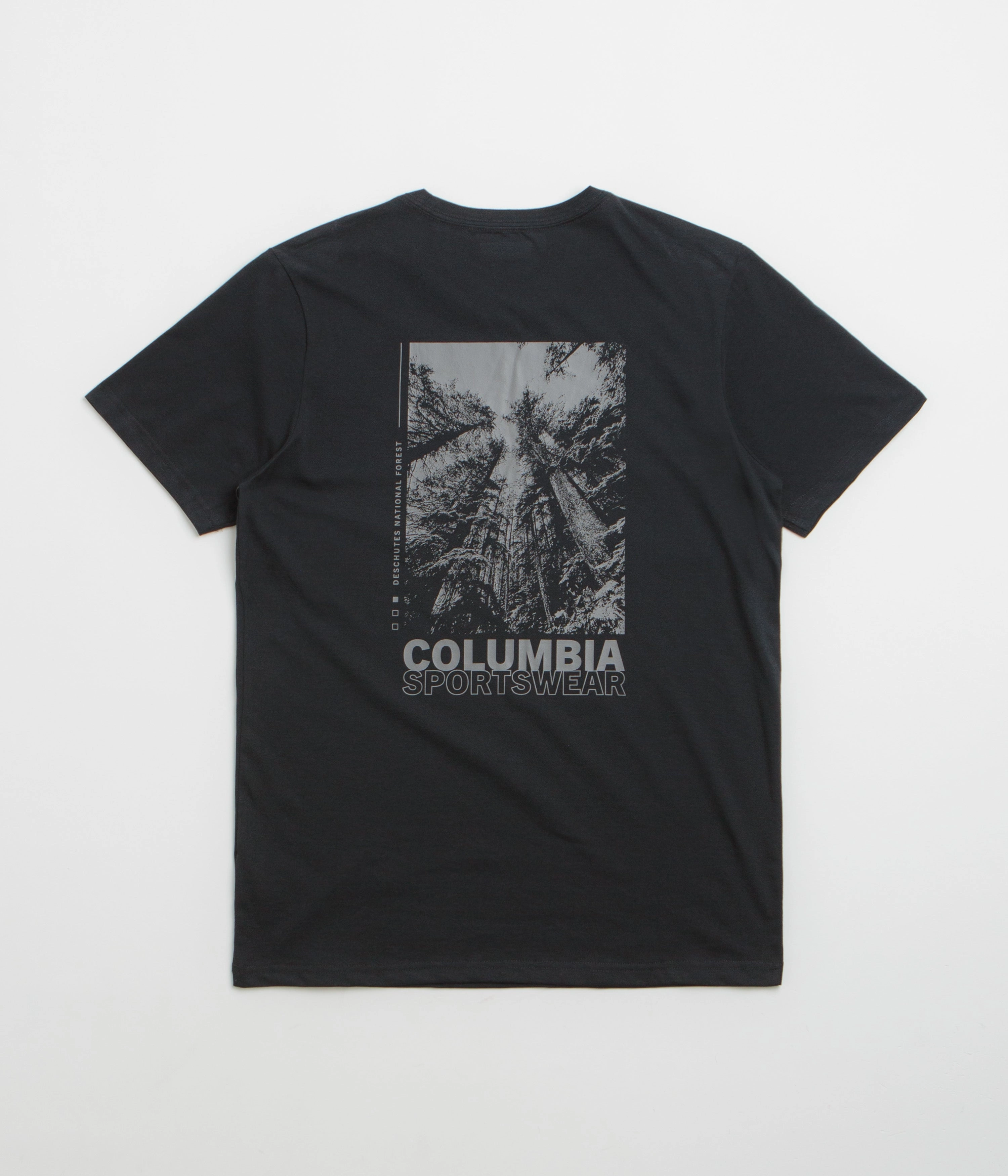 Columbia Rapid Ridge Back Graphic II T-Shirt - Black / Amazing Heights Soft Touch Fabric Hiking durability