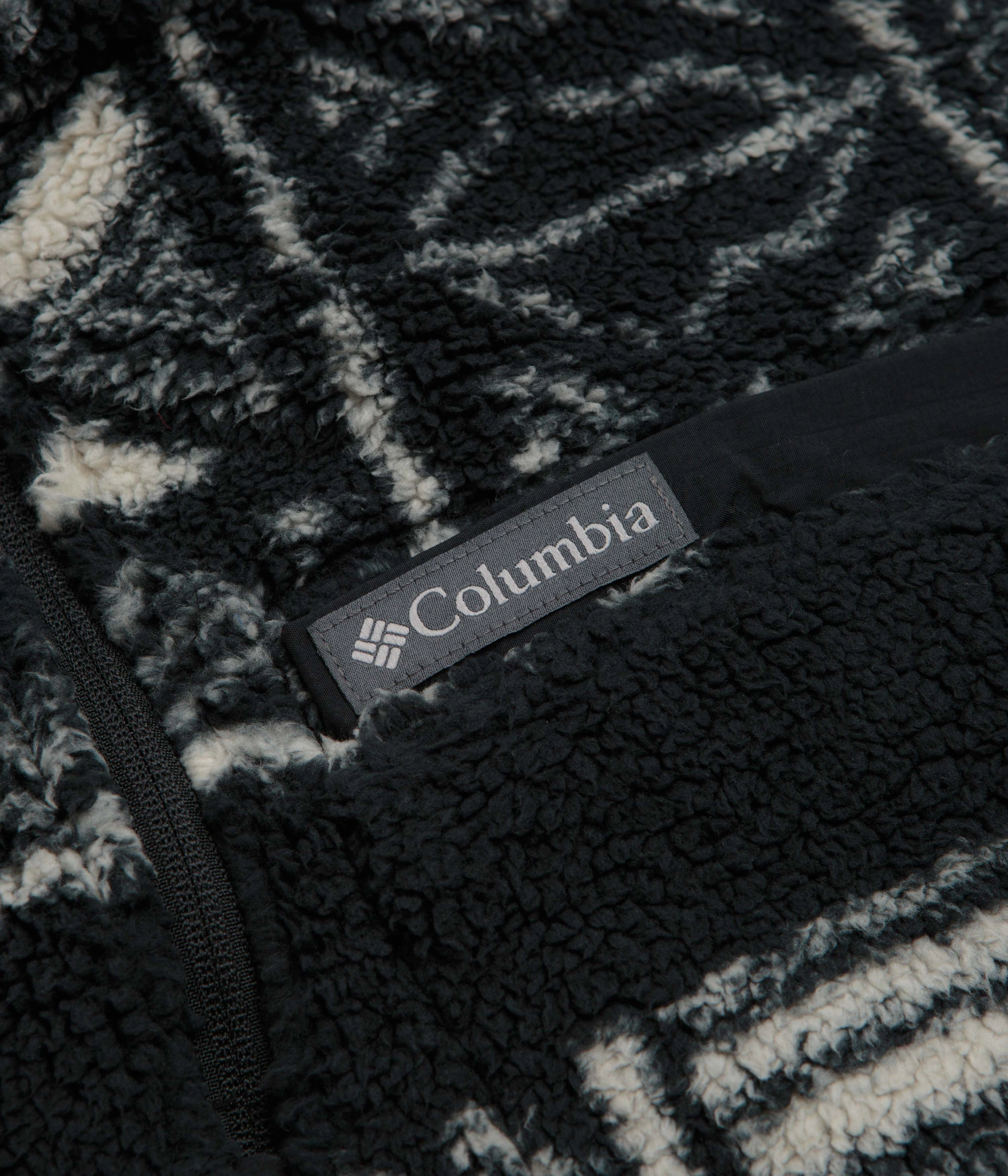 Columbia Rugged Ridge High Pile Half Zip Fleece - Dark Stone / Deschutes Days Seasonal Outfit Soft Style