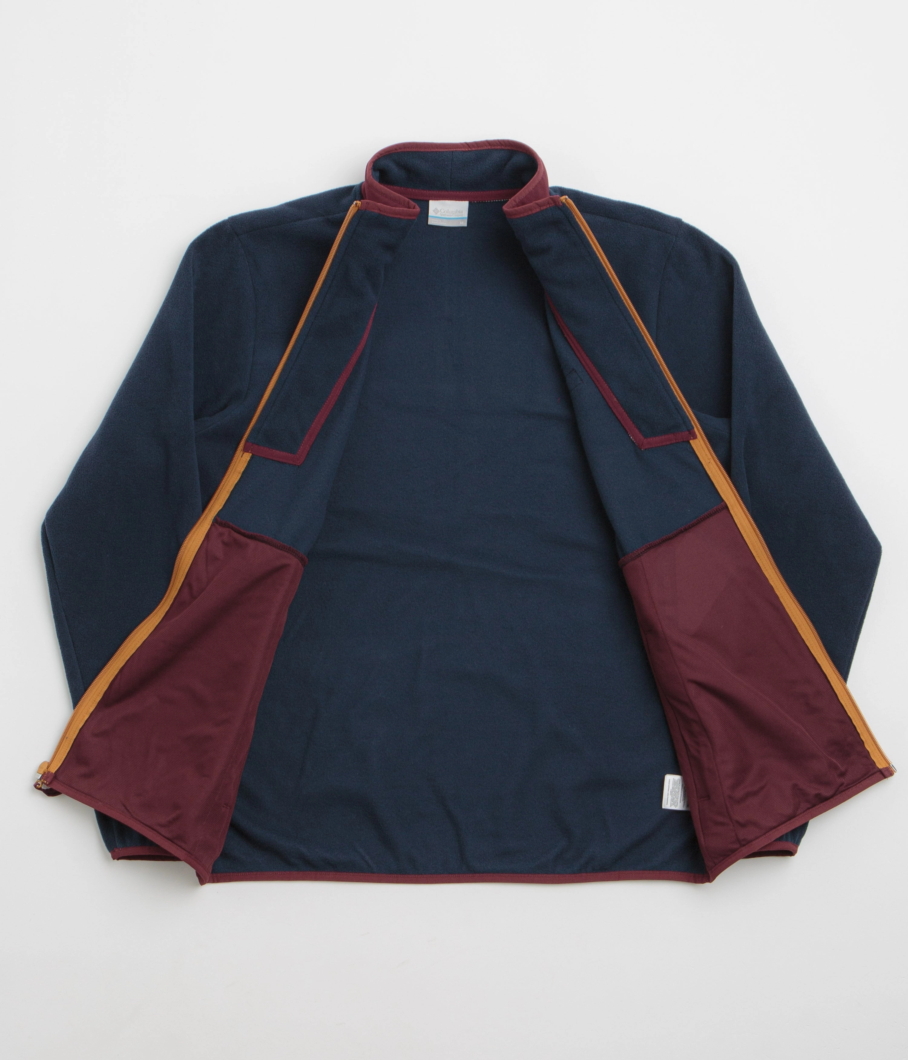 Columbia Sequoia Grove Full Zip Fleece - Rich Wine / Collegiate Navy Modern Comfort