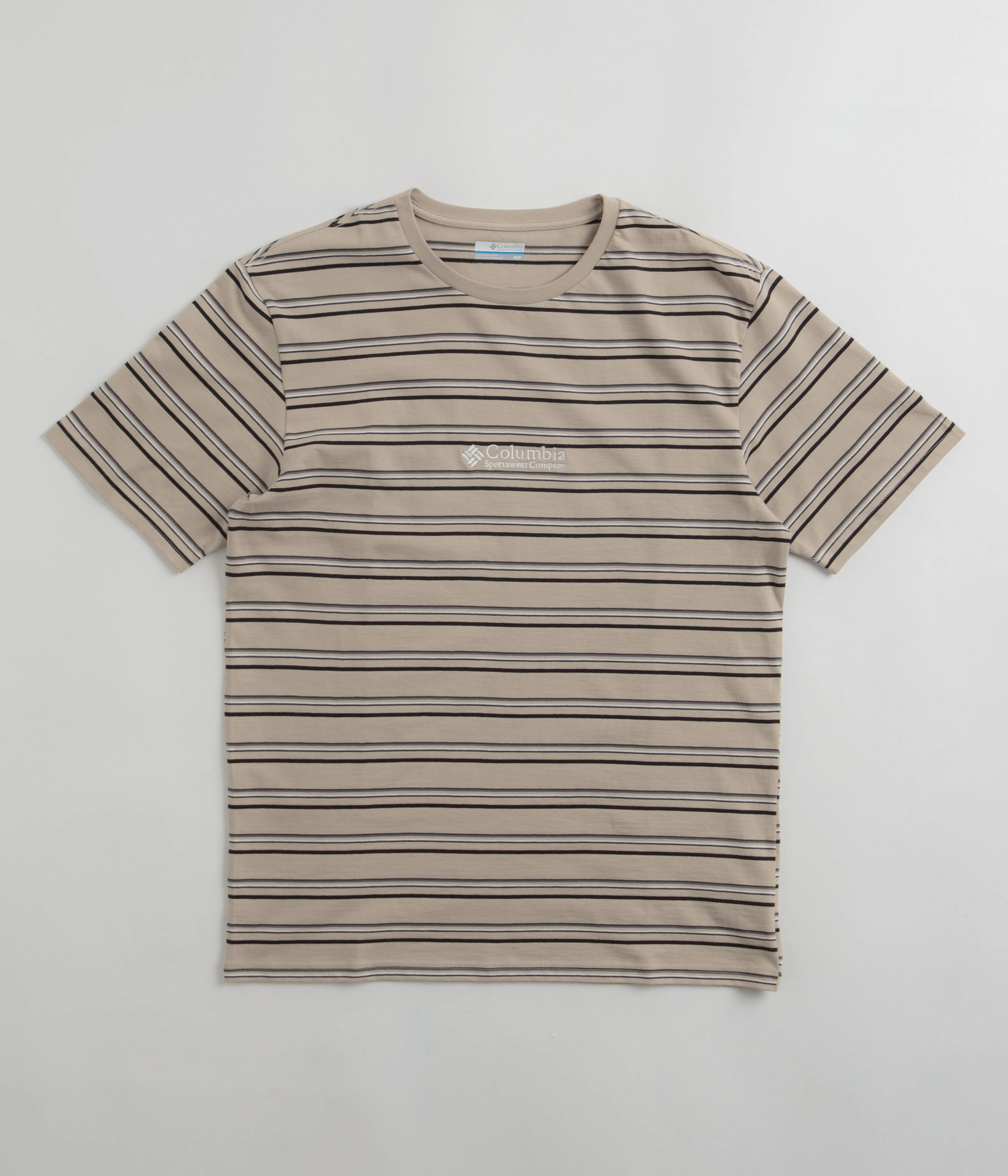 Airflow Ventilation Columbia Somer Slope Striped T-Shirt - Ancient Fossil