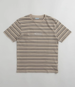Columbia Somer Slope Striped T-Shirt - Ancient Fossil Comfy Layer Wear Layered Look