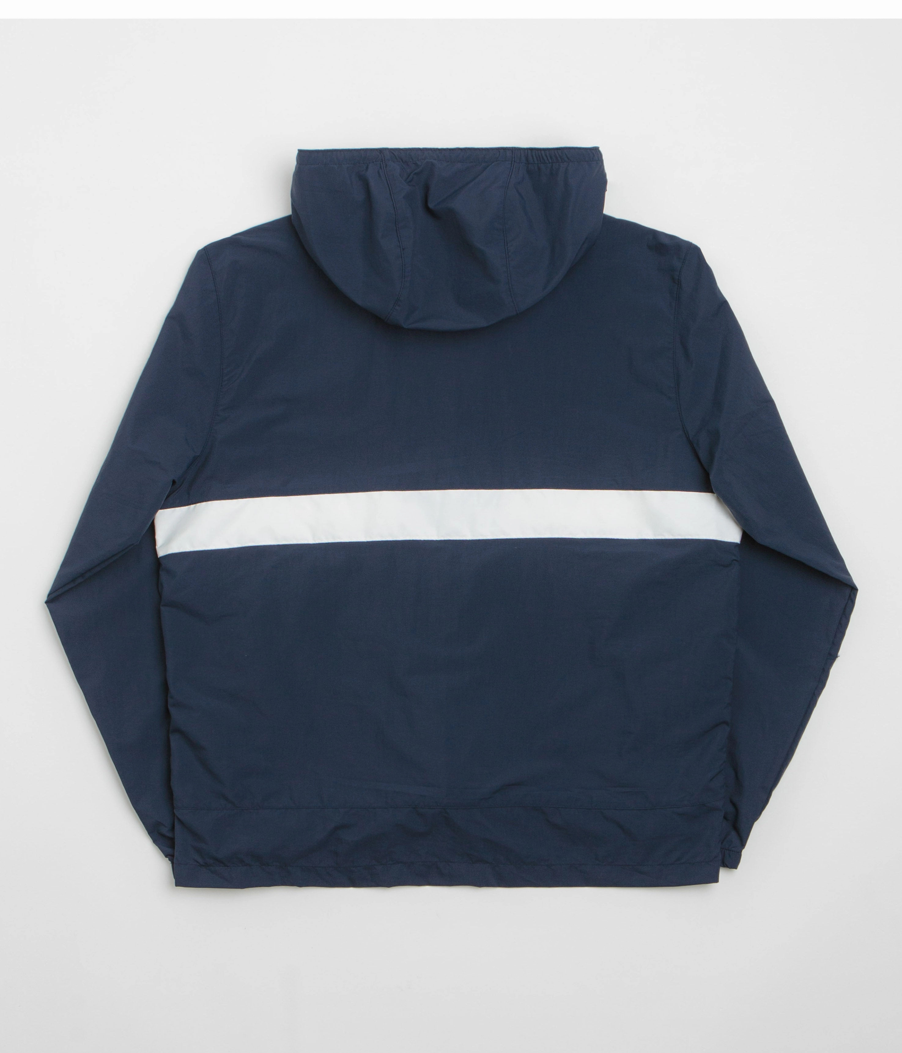 waterproof Columbia Spire Valley Hooded Windbreaker Jacket - Collegiate Navy / White