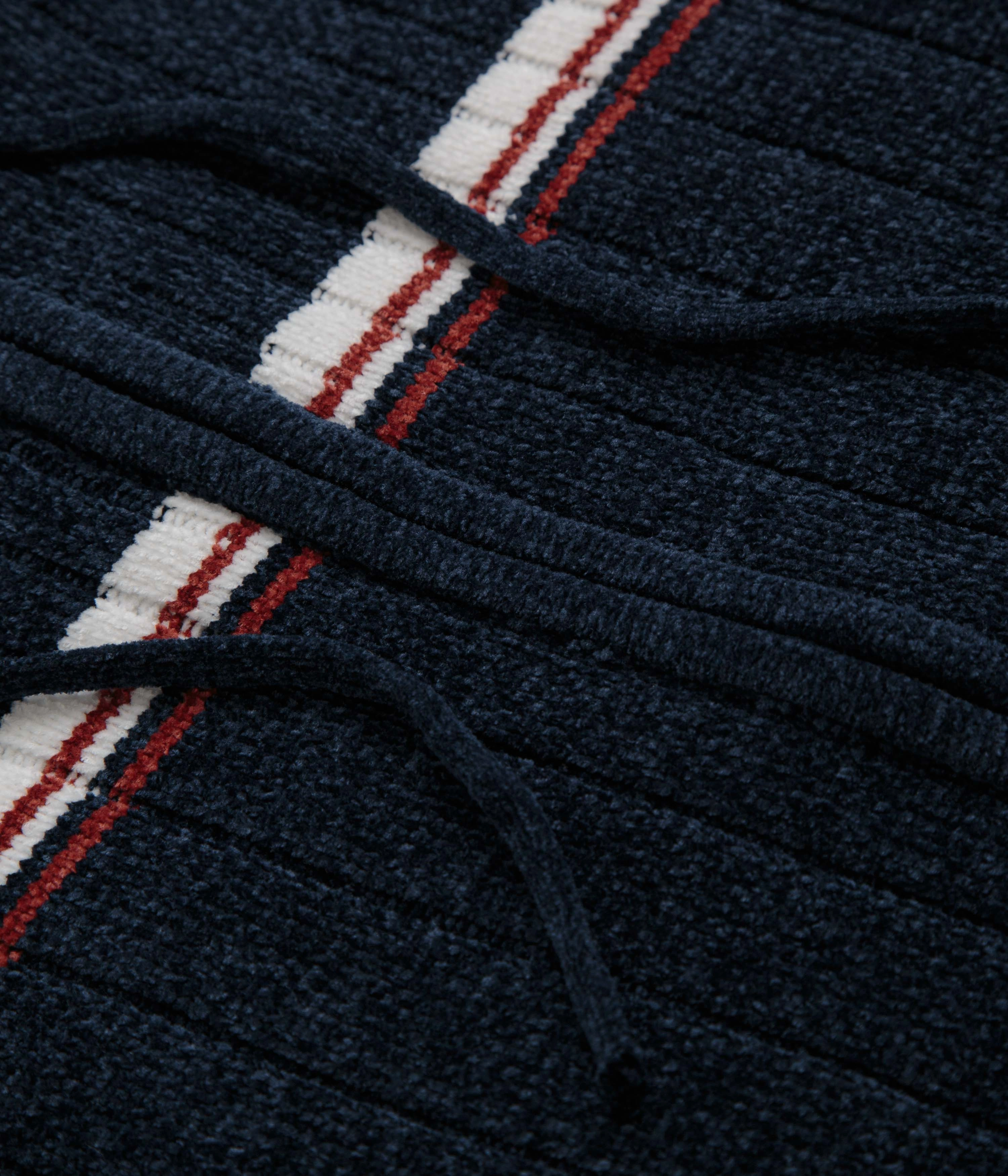 City Energy Street Fashion Yardsale Phantasy Chenille Hoodie - Navy