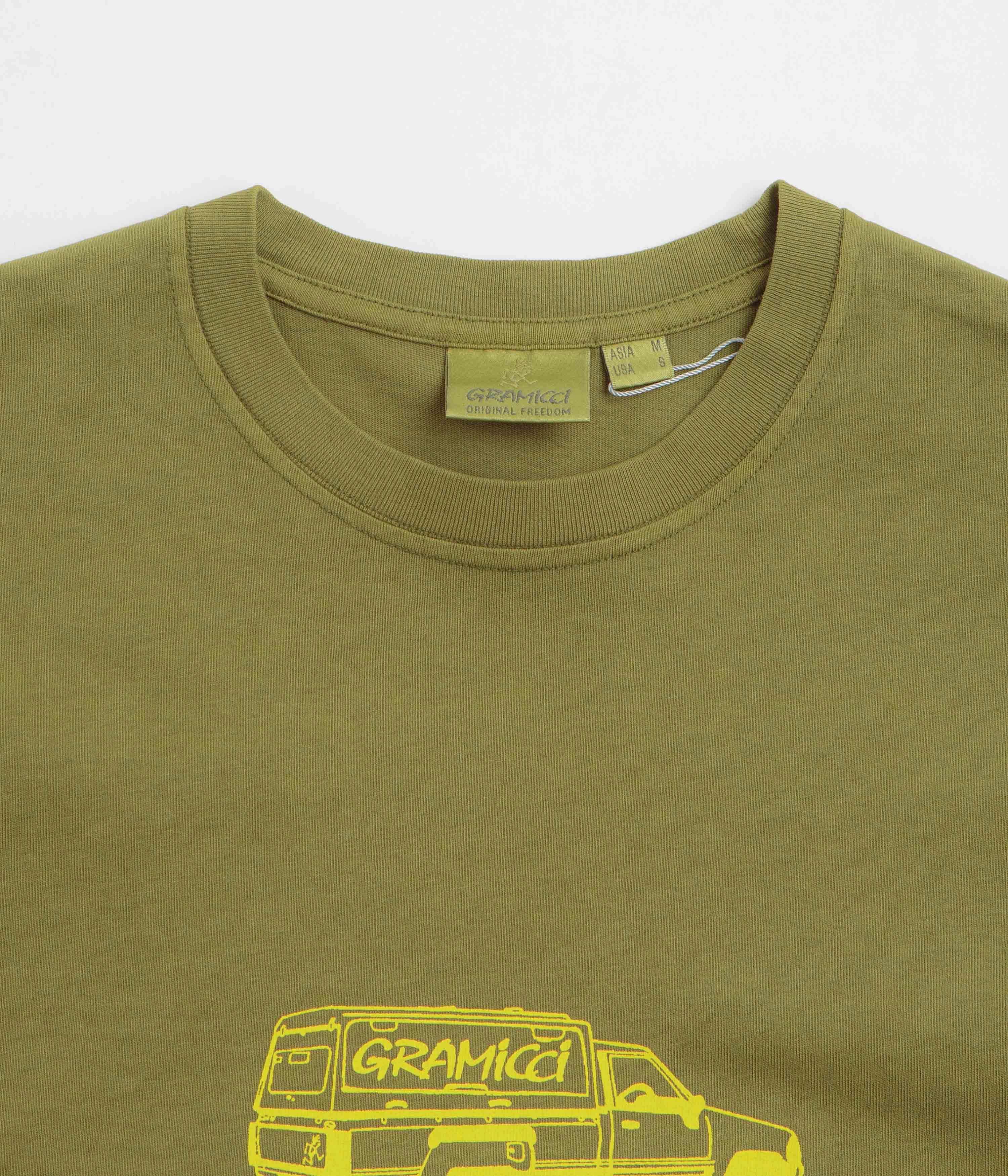 Gramicci Truck T-Shirt - Pistachio Pigment Practical Wear Flexible Wear