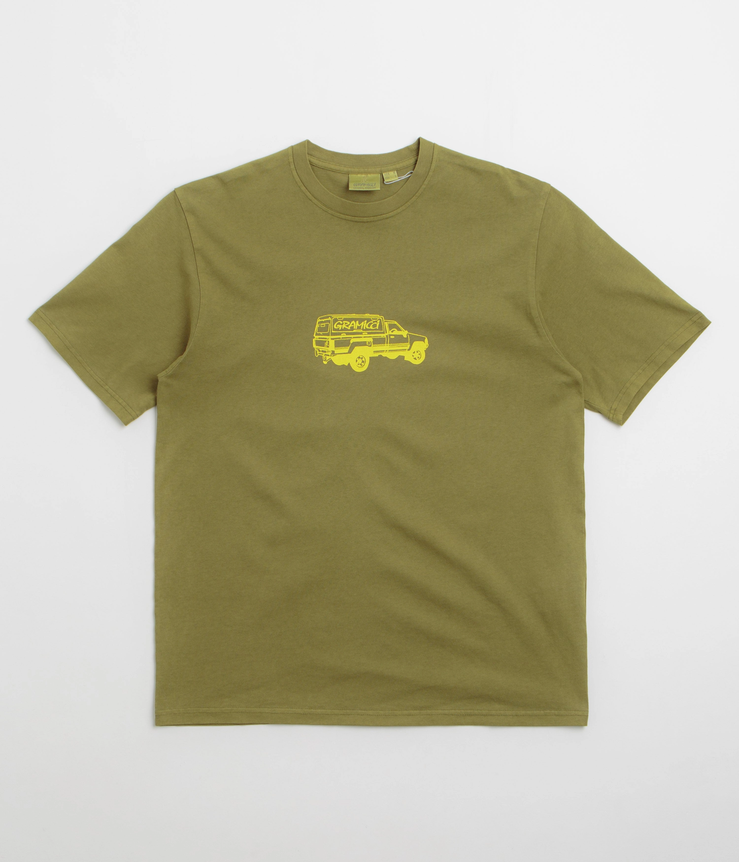 Gramicci Truck T-Shirt - Pistachio Pigment Lightweight Style Thermoregulating Fabric