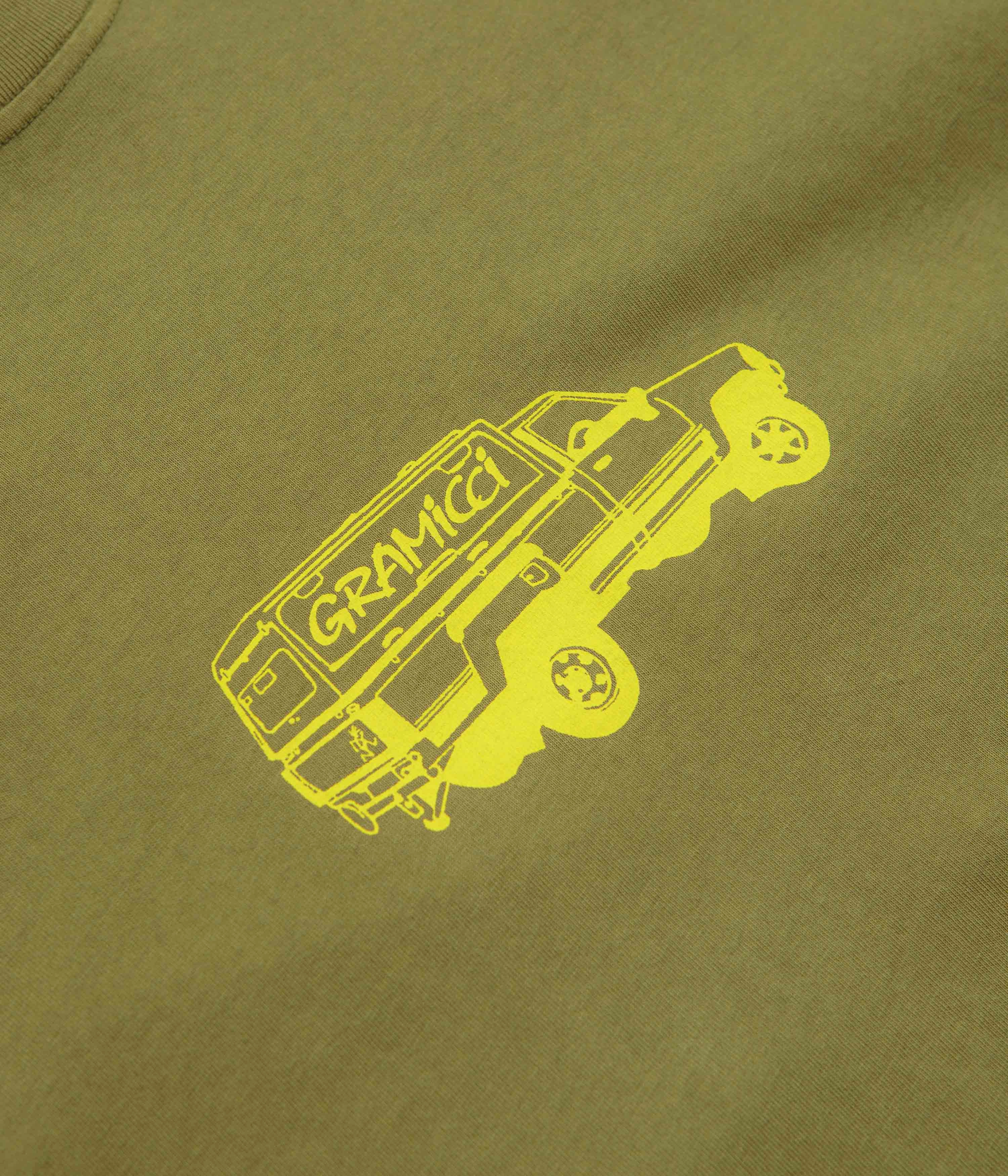 Gramicci Truck T-Shirt - Pistachio Pigment Eco Friendly Material SlimFit