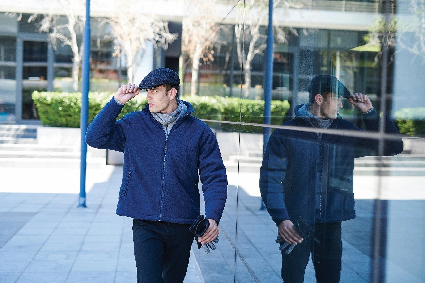 Winter Chill Durable Look Asgard Ii Quilted Fleece | BLACK