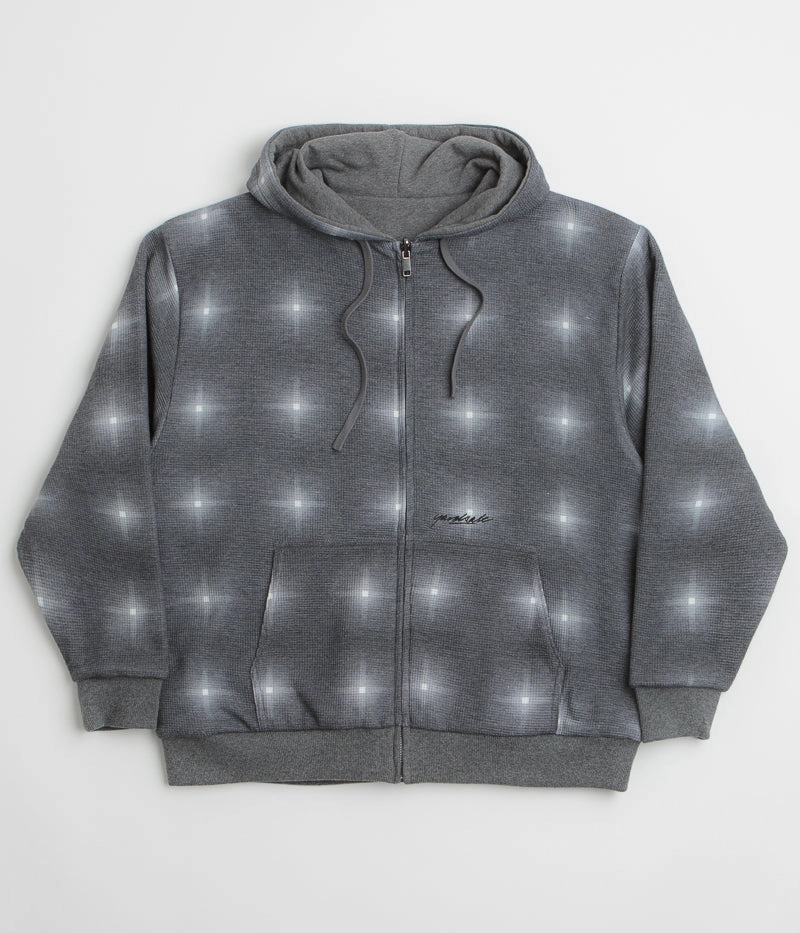 Yardsale Reversible Thermal Hoodie - Black / Charcoal Shiny Finish