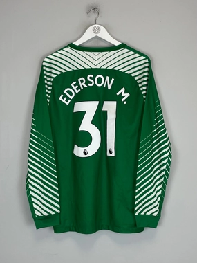2017/18 MANCHESTER CITY EDERSON #31 GK SHIRT (L) NIKE Non Irritating Fabric Street Edge