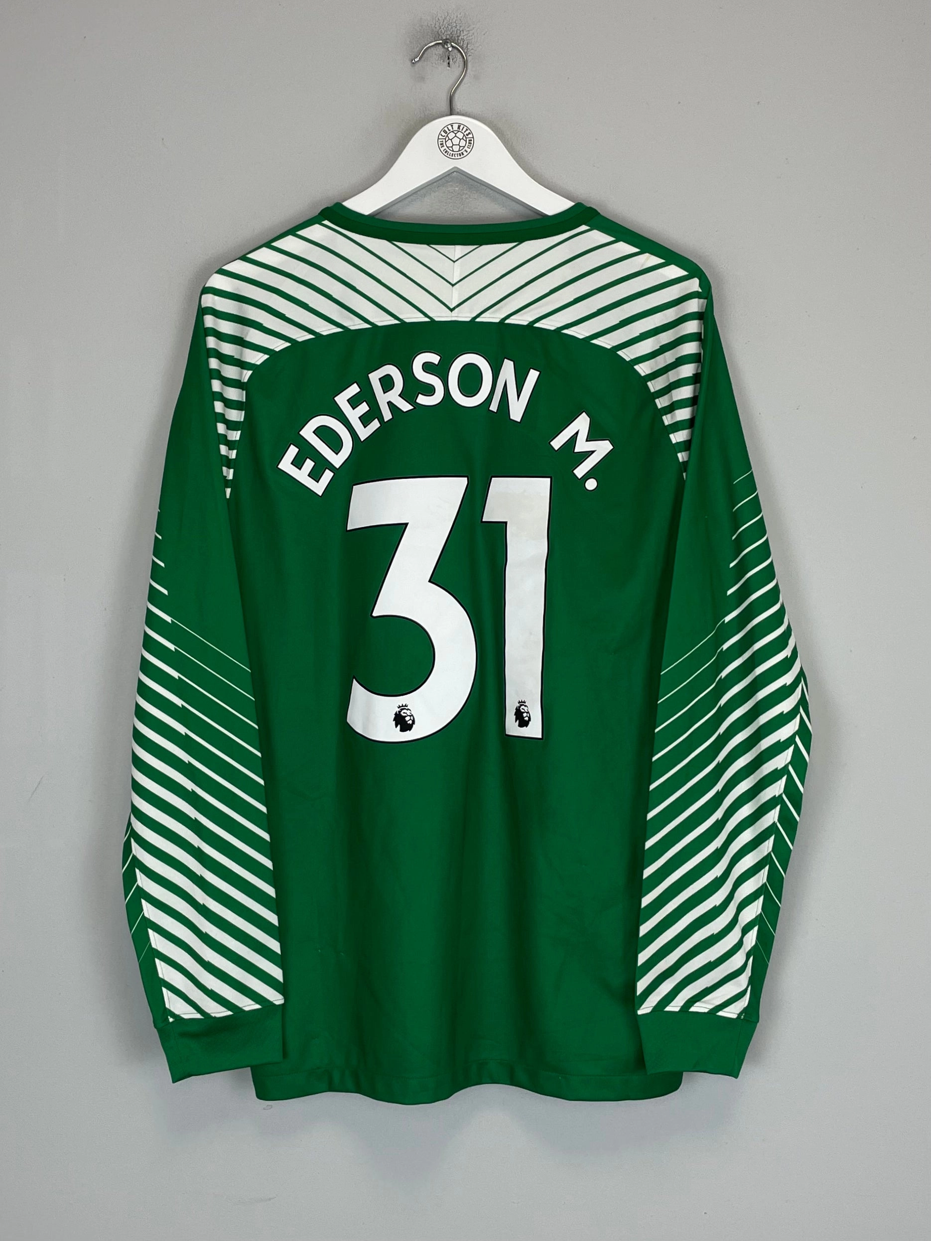 2017/18 MANCHESTER CITY EDERSON #31 GK SHIRT (L) NIKE Non Irritating Fabric Street Edge