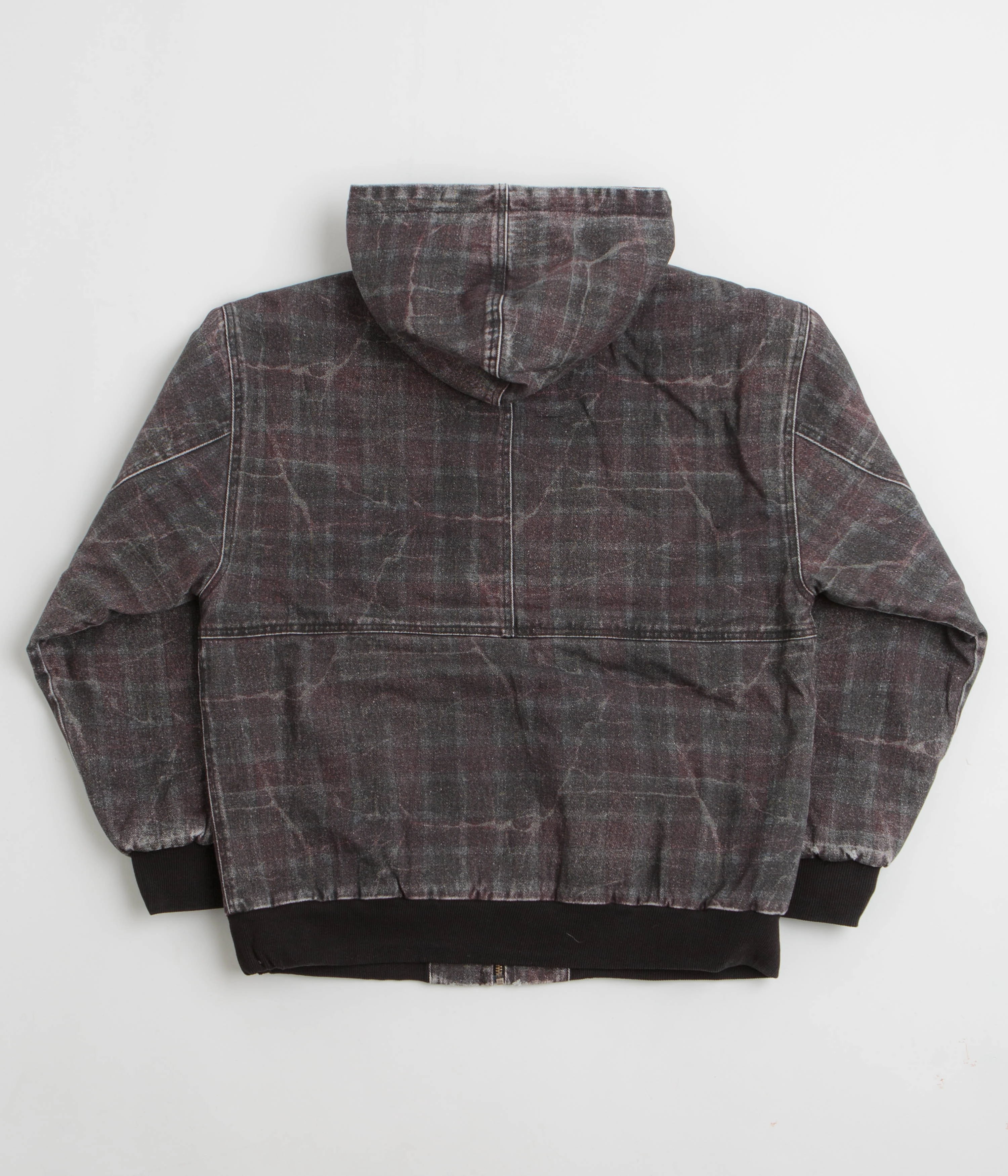 Fucking Awesome Distressed Plaid KO Work Jacket - Brown Layered construction Relationship