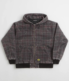 Built For Cold online purchase Fucking Awesome Distressed Plaid KO Work Jacket - Brown