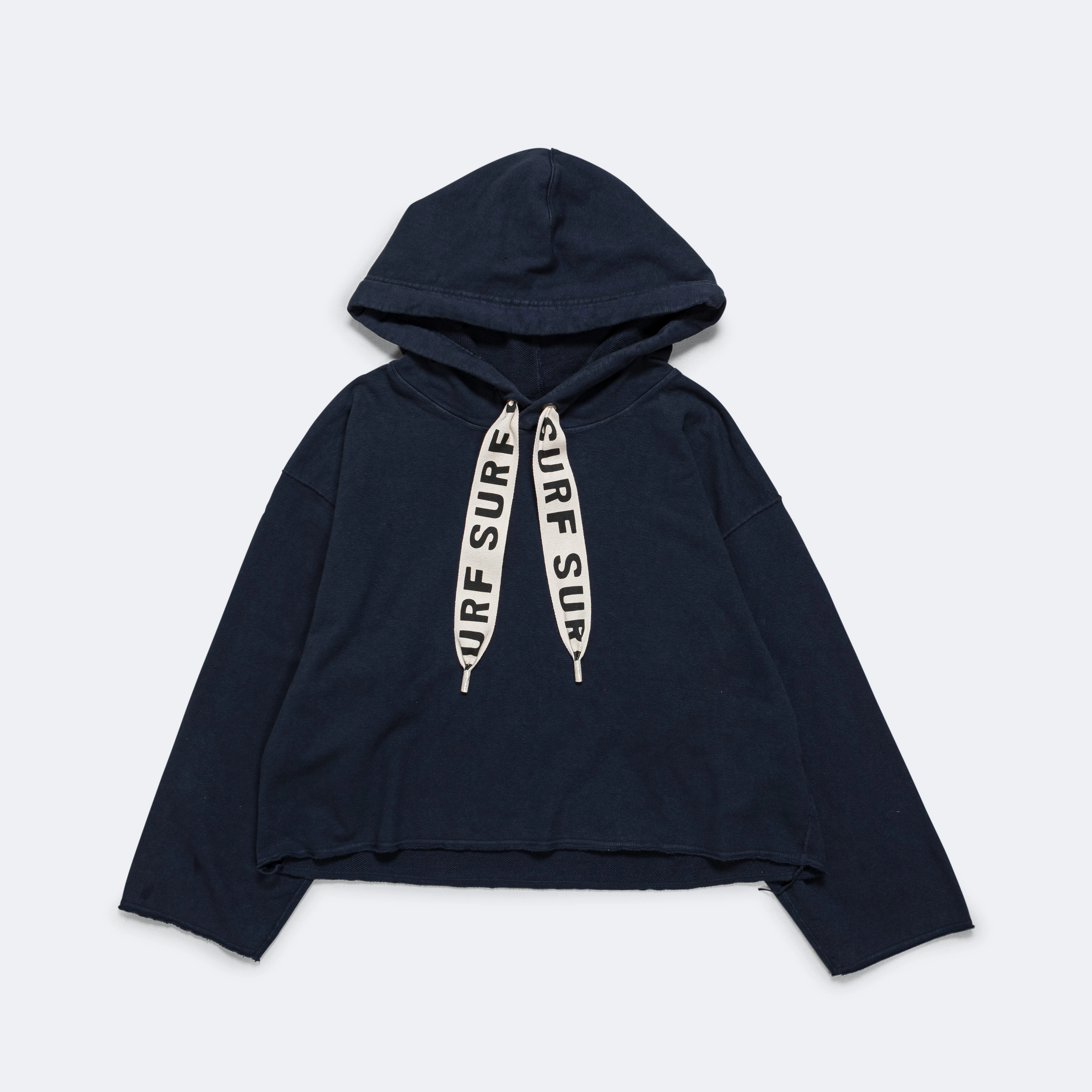 SWT Knit NAMAZU Hooded Sweat Shirt - Navy Fresh Look Weekend Vibe