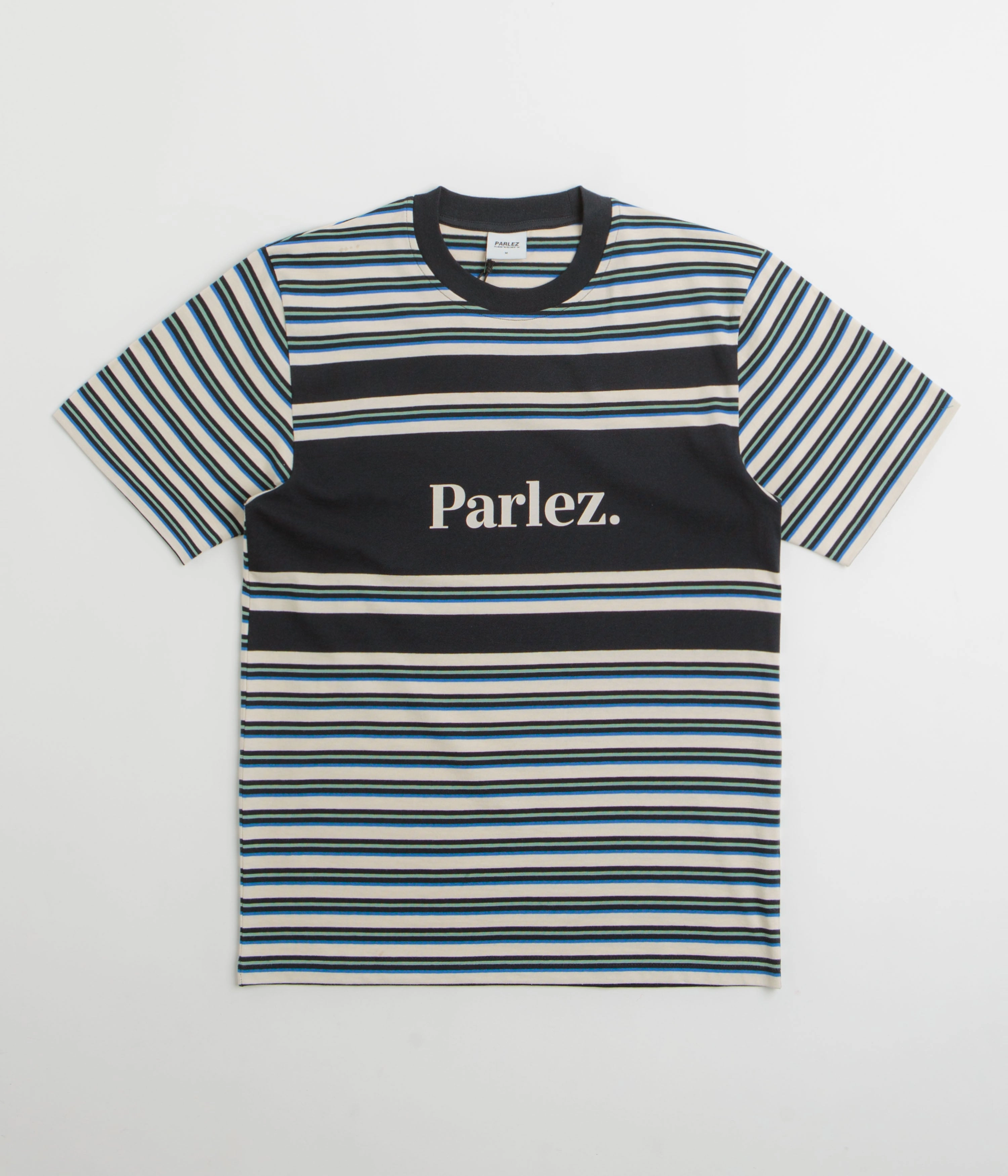 Parlez Solar YD Stripe T-Shirt - Midnight Vibrant Colors